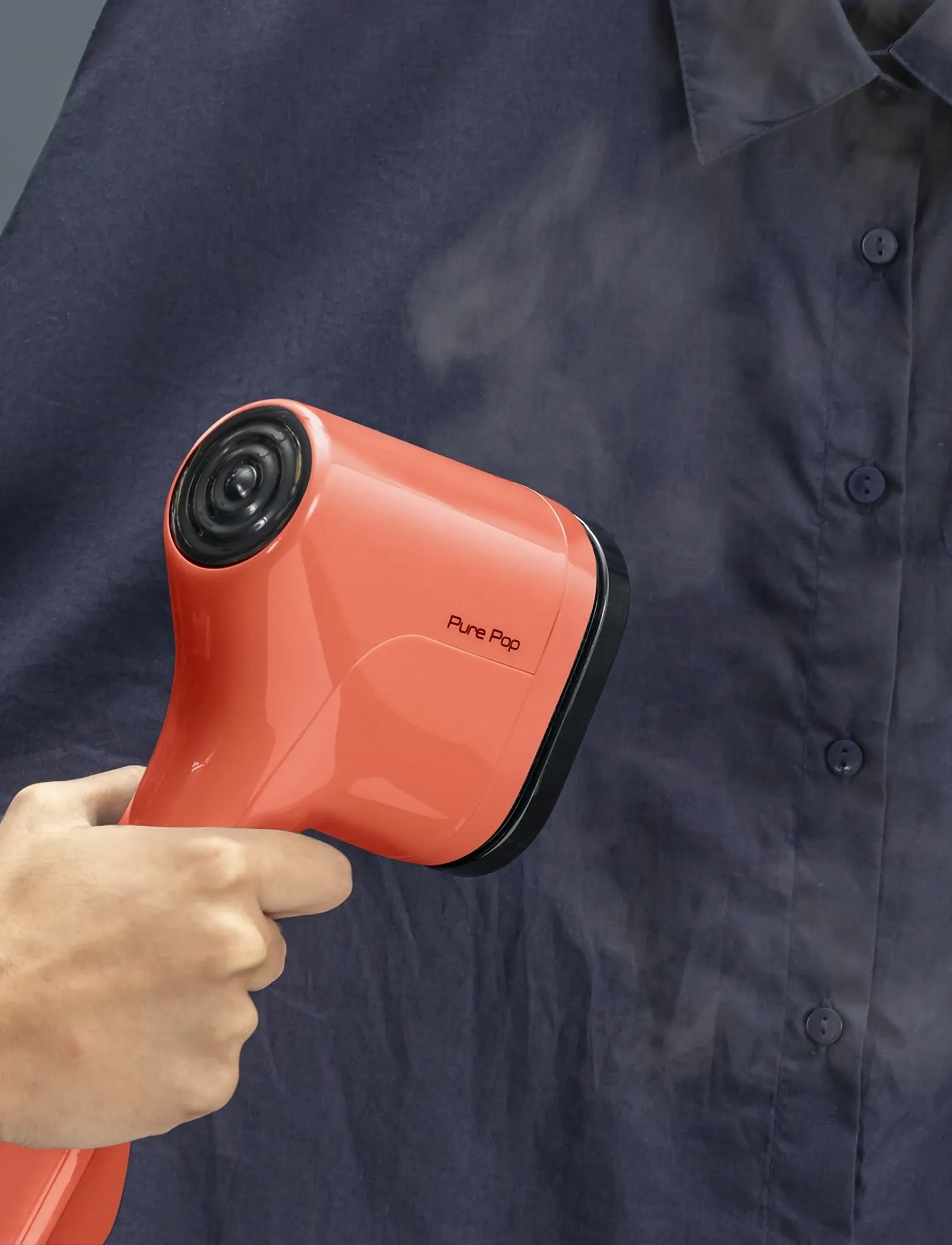 Tefal Pure Pop Garment Steamer Coral, One Size, Red, Køkken > Vask Og Rengøring, Unisex
