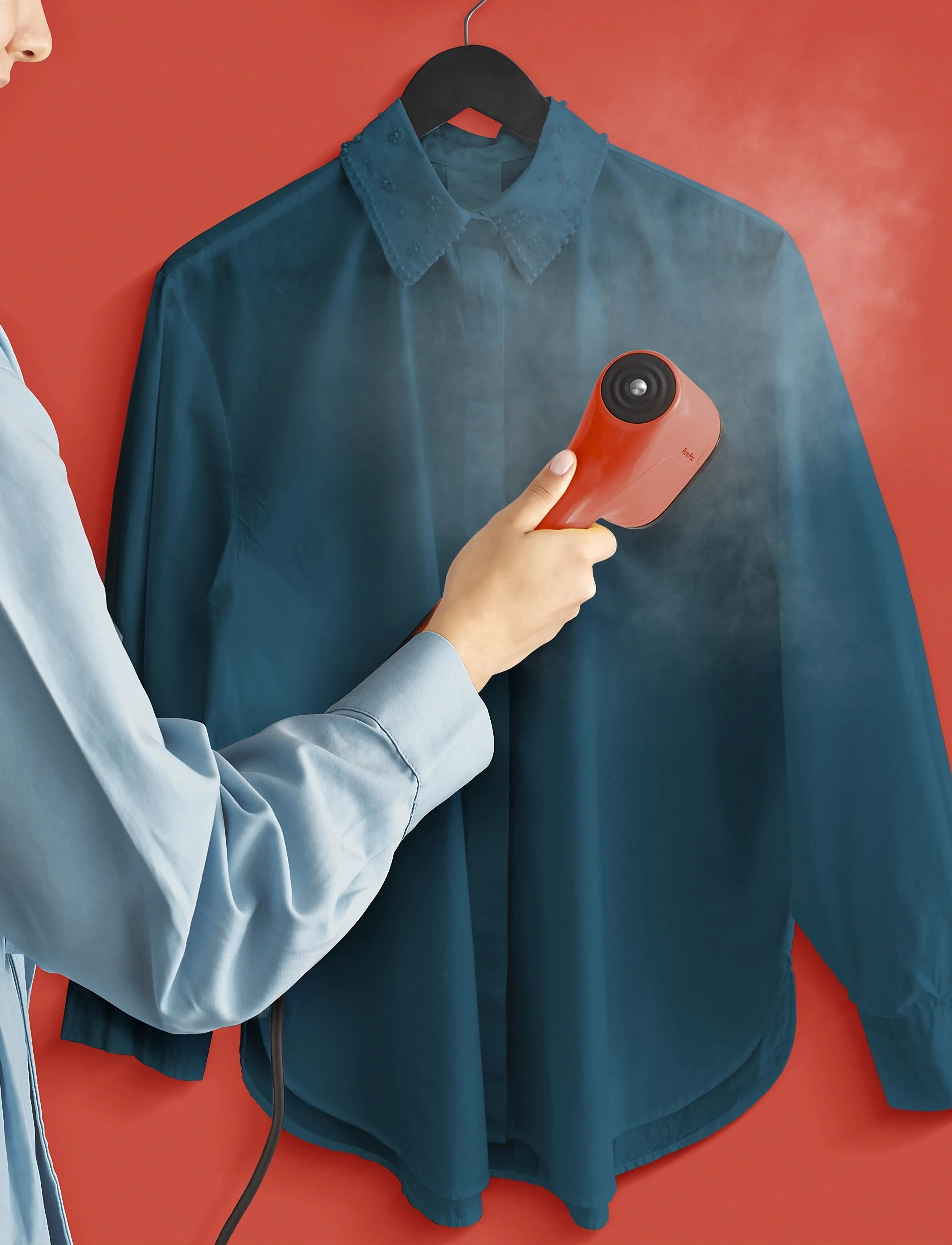 Tefal - Pure Pop Garment Steamer Coral - aurutajad - coral/red - 5