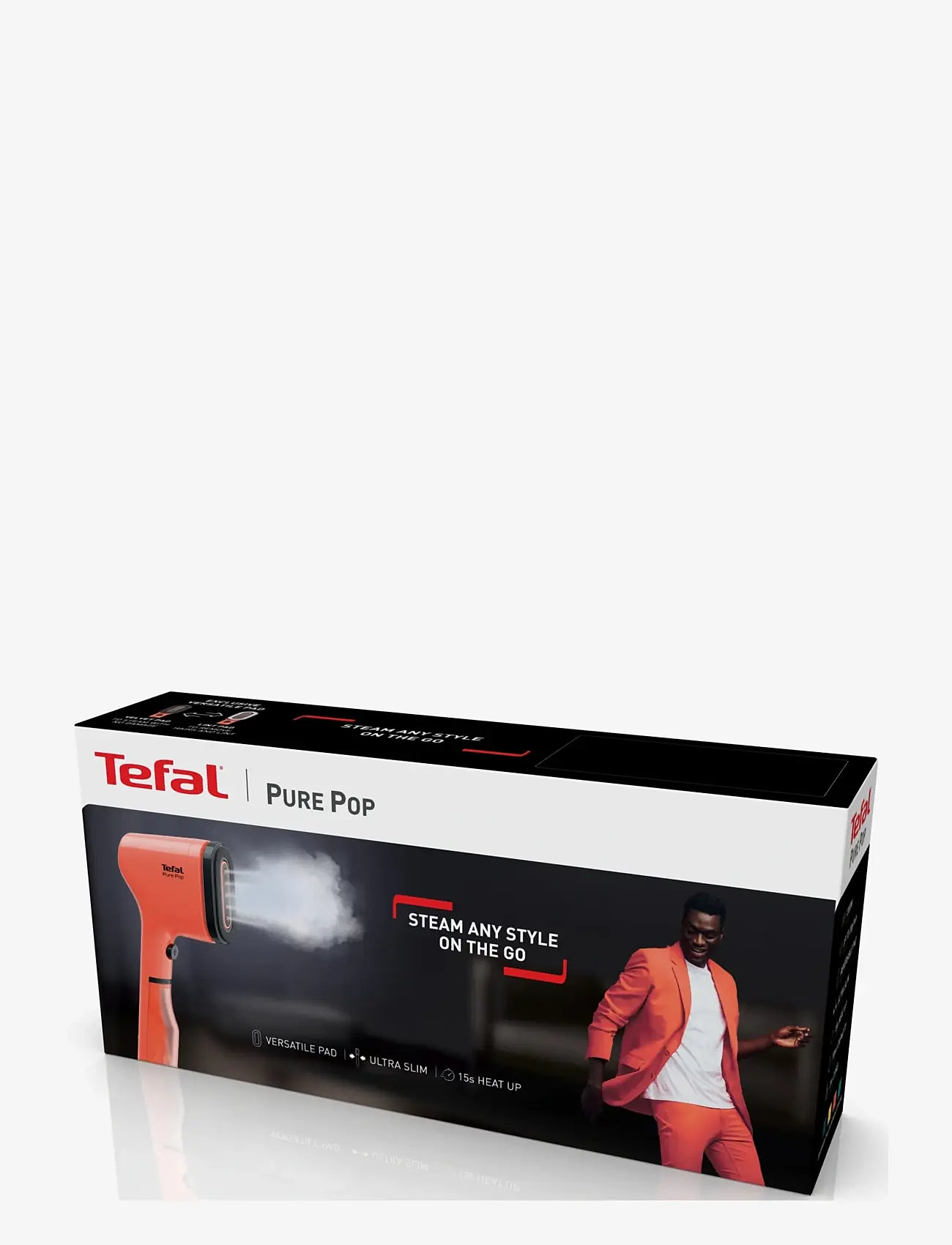 Tefal - Pure Pop Garment Steamer Coral - steamers - coral/red - 2