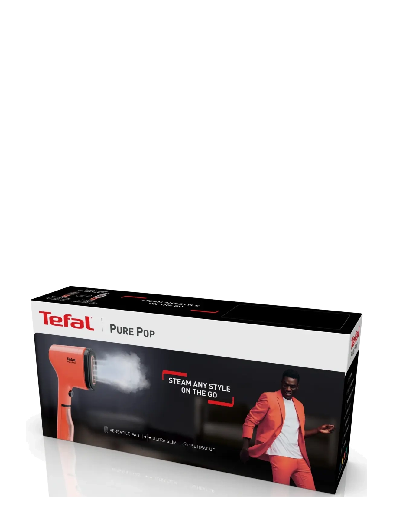 Tefal - Pure Pop Garment Steamer Coral - aurutajad - coral/red - 2