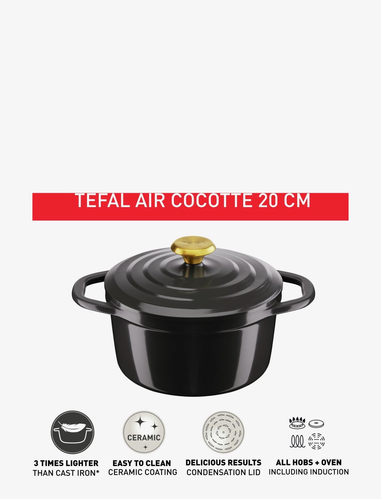 Tefal - Air Stewpot 20 cm / 3,1 l. Grey - grey - 2