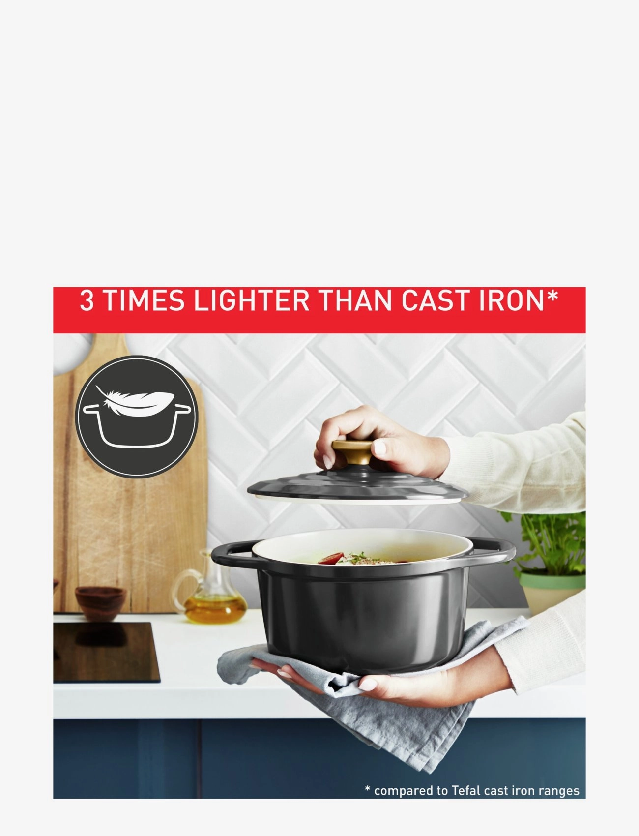 Tefal - Air Stewpot 20 cm / 3,1 l. Grey - grey - 3