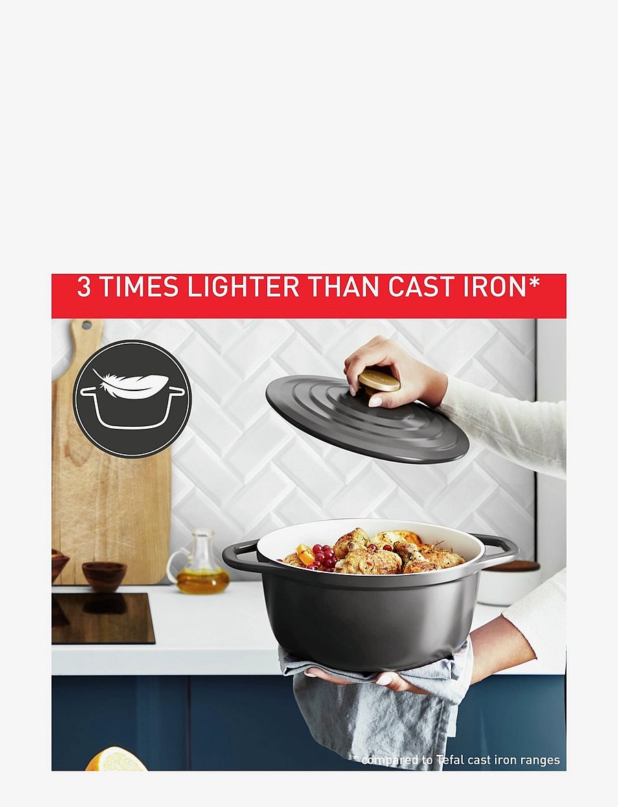 Tefal - Air Stewpot 24 cm / 4,7 l. Grey - grey - 3