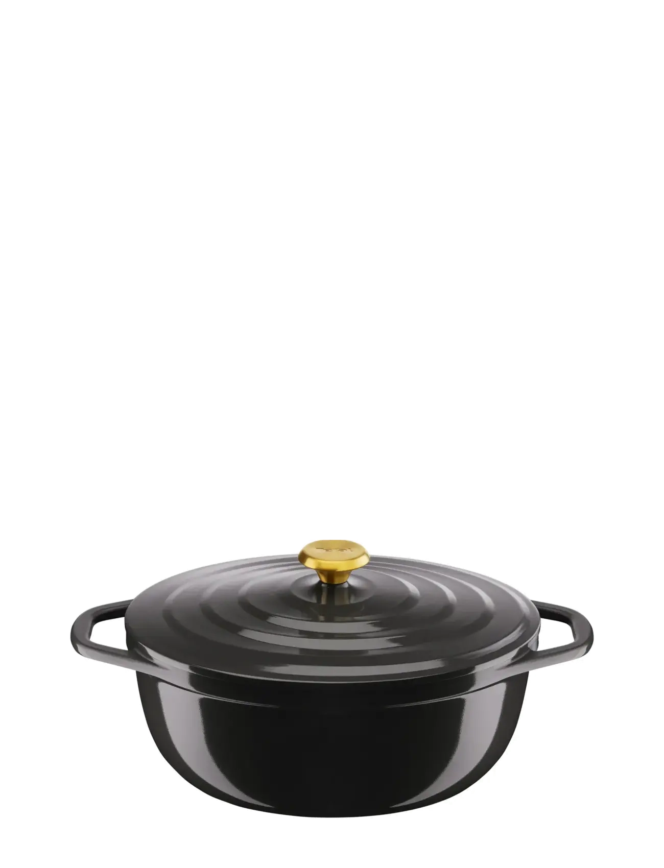 Tefal Air Oval Stewpot 30 Cm / 5,7 L. Grey, One Size, Pots & Pans, Schwarz - Casserole Dishes, Homeware