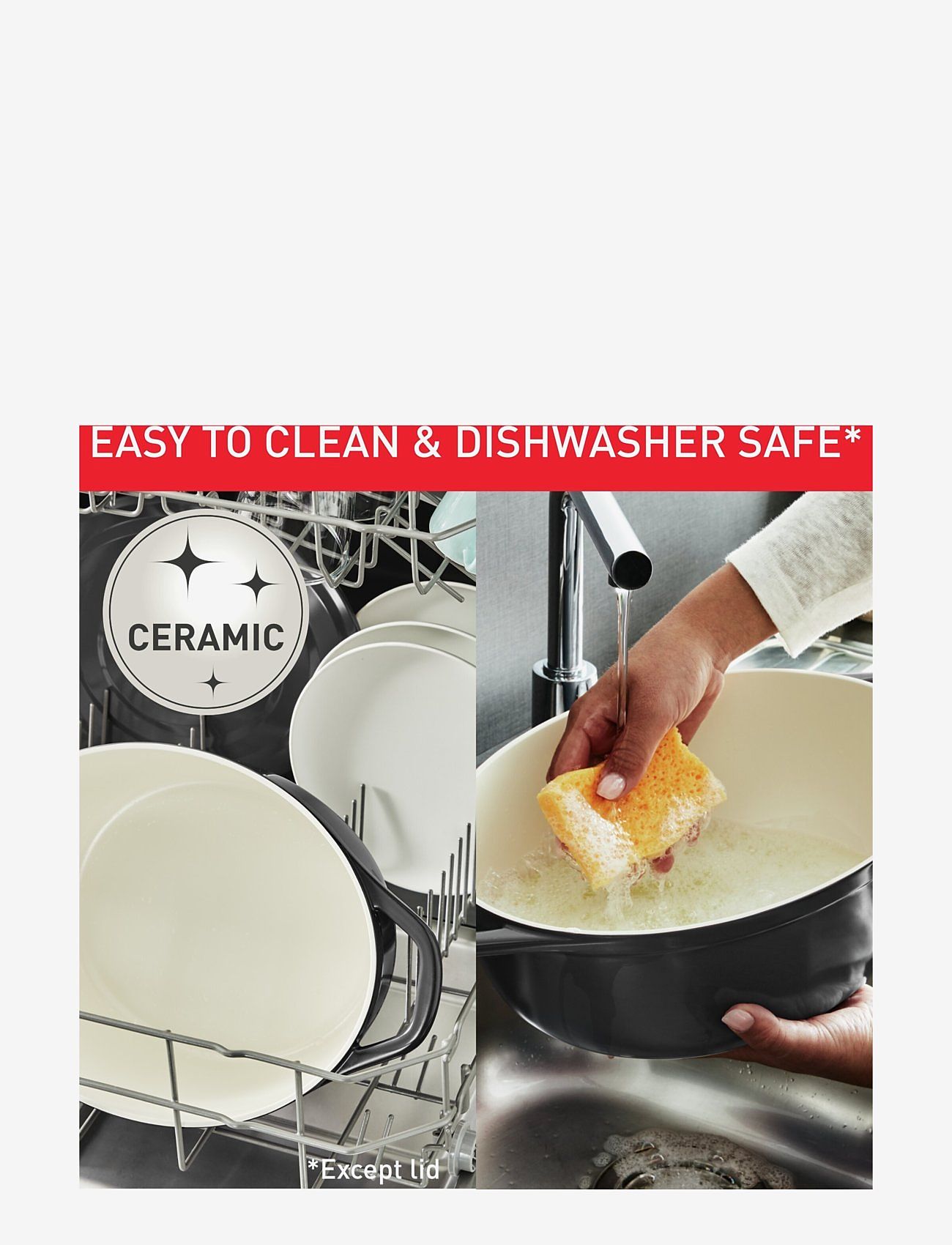 Tefal - Air oval stewpot 30 cm / 5,7 l. Grey - grytor - grey - 5