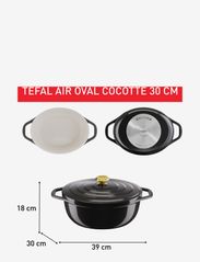 Tefal - Air oval stewpot 30 cm / 5,7 l. Grey - auflaufformen - grey - 6