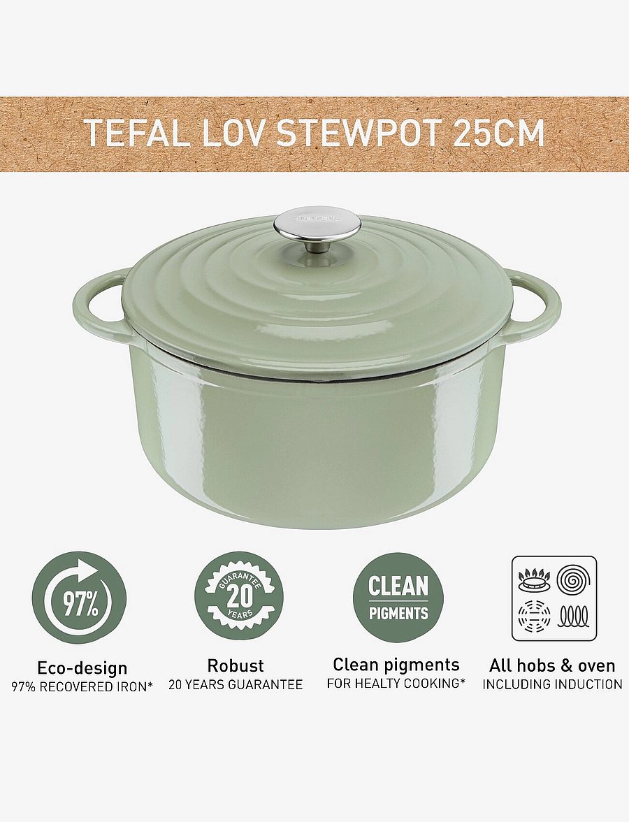 Tefal - Tefal Lov Round Stewpot - green - 1