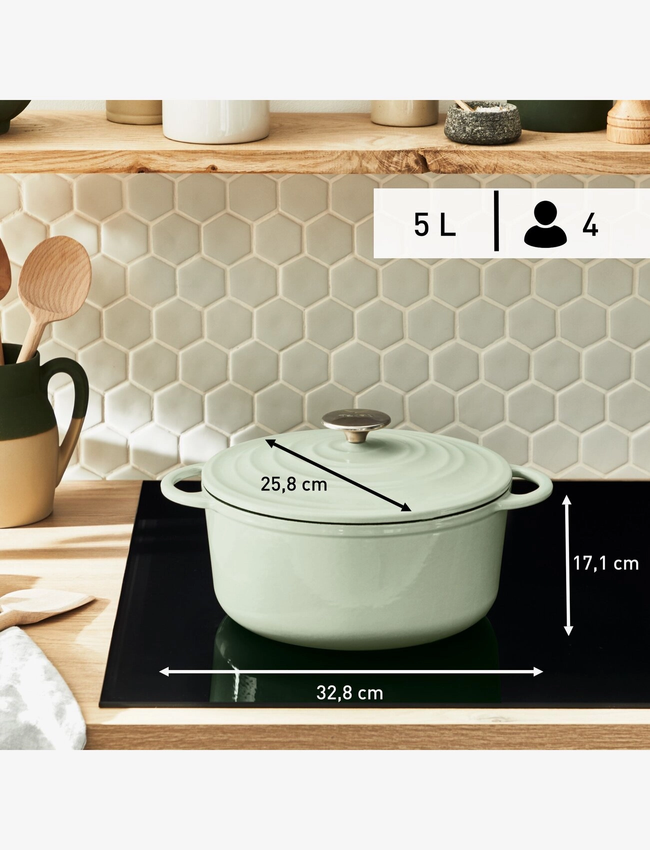 Tefal - Tefal Lov Round Stewpot - green - 4