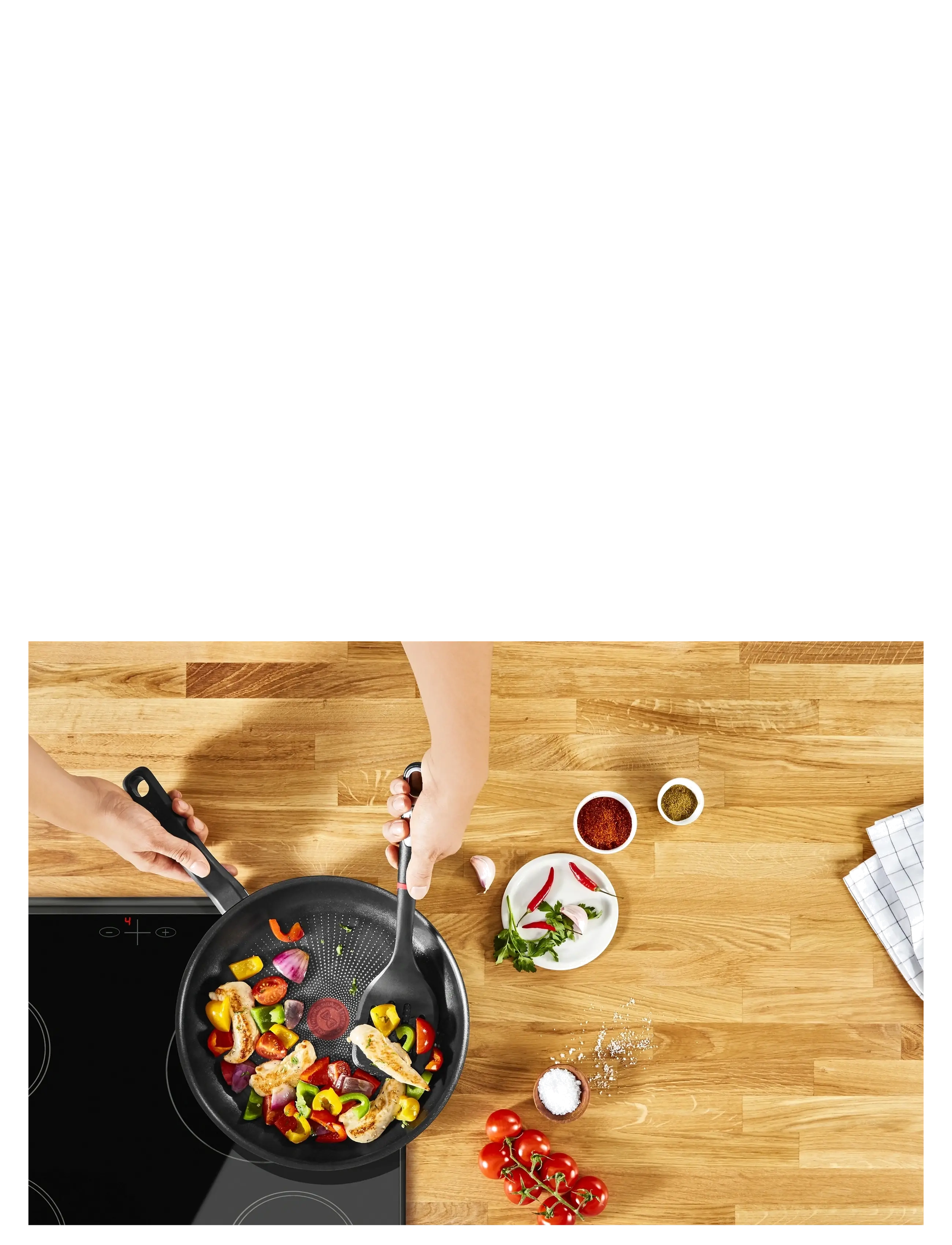 Tefal - Easy Chef Frypan - stegepander - grey - 4