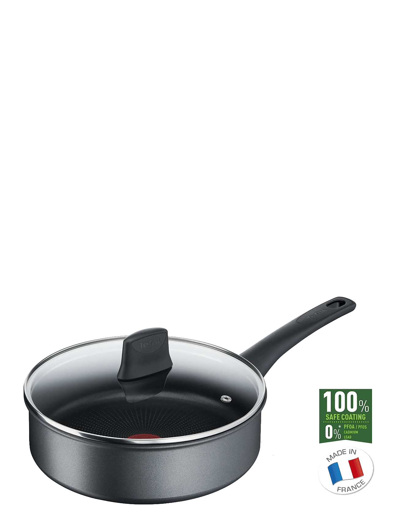 Tefal Easy Chef Sautepan 24 Cm W. Lid - Black - Ø 24 CM