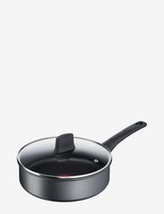 Tefal - Easy Chef Sautepan 24 cm w. lid - kasseroller - grey - 0