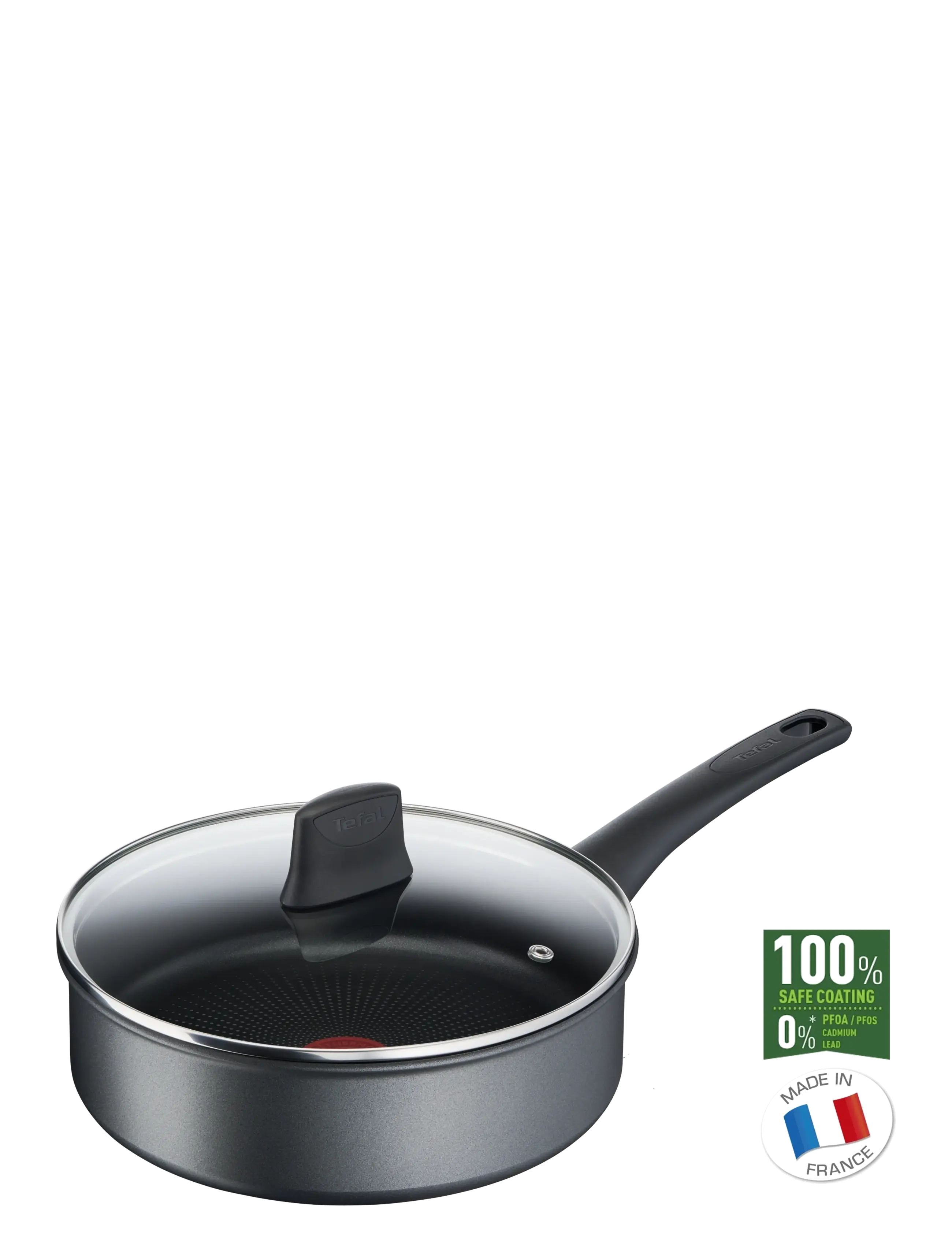 Tefal Easy Chef Sautepan 24 cm w. lid - 4 for 3 - GREY / black