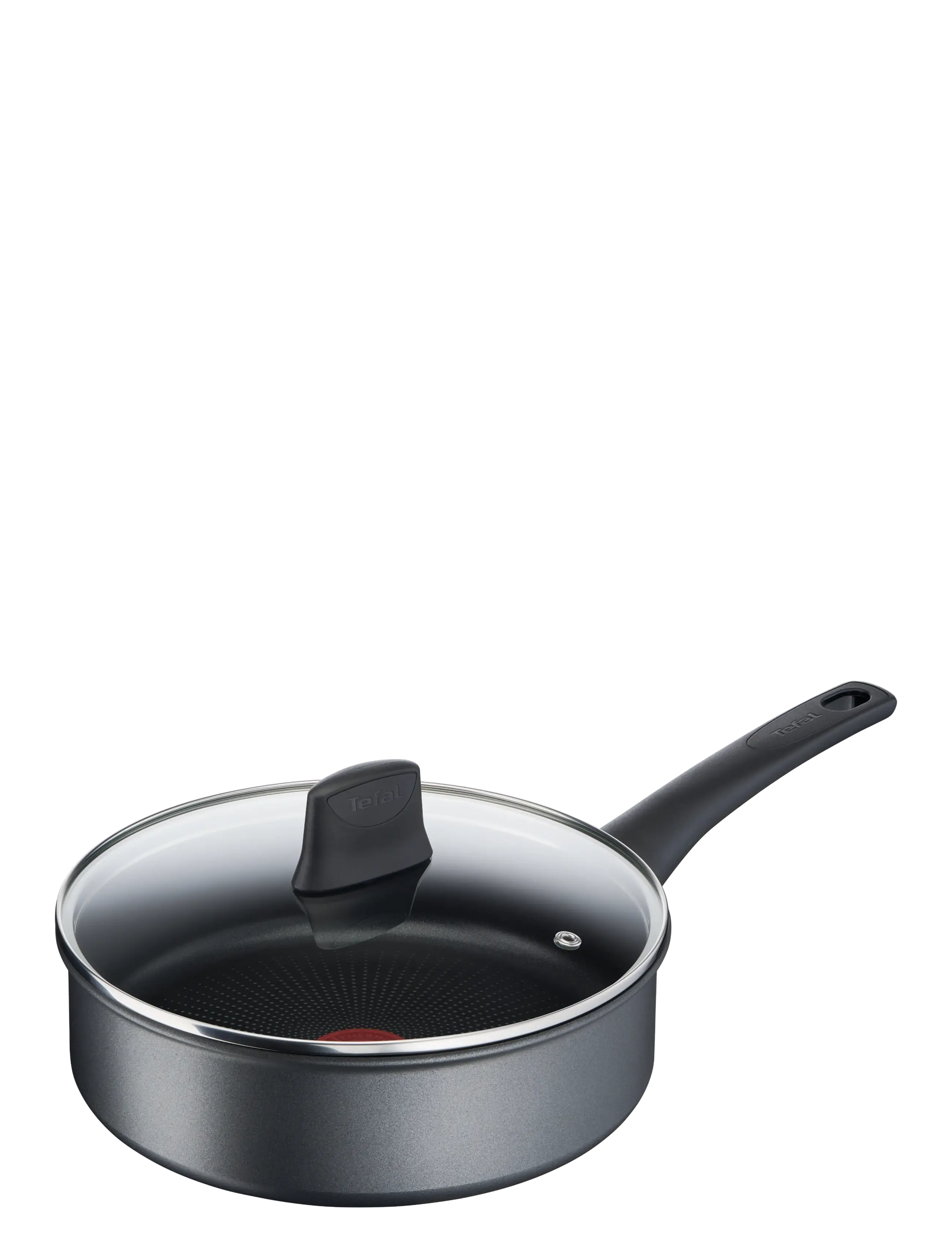 Tefal Easy Chef Sautepan 24 cm w. lid - Kitchen - GREY / black