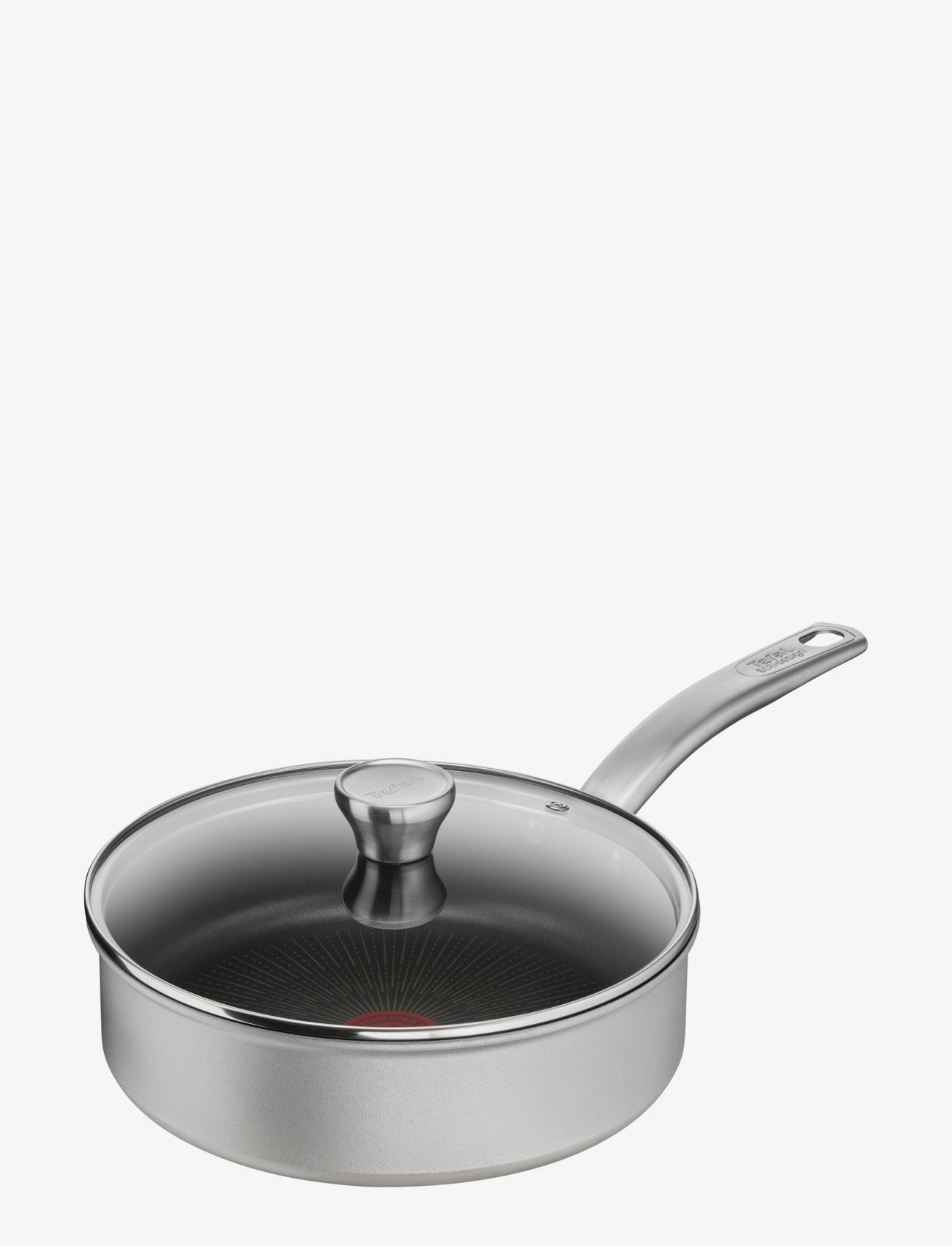 Tefal - Impact Sautepan 24 cm w. lid Silver - silver - 0