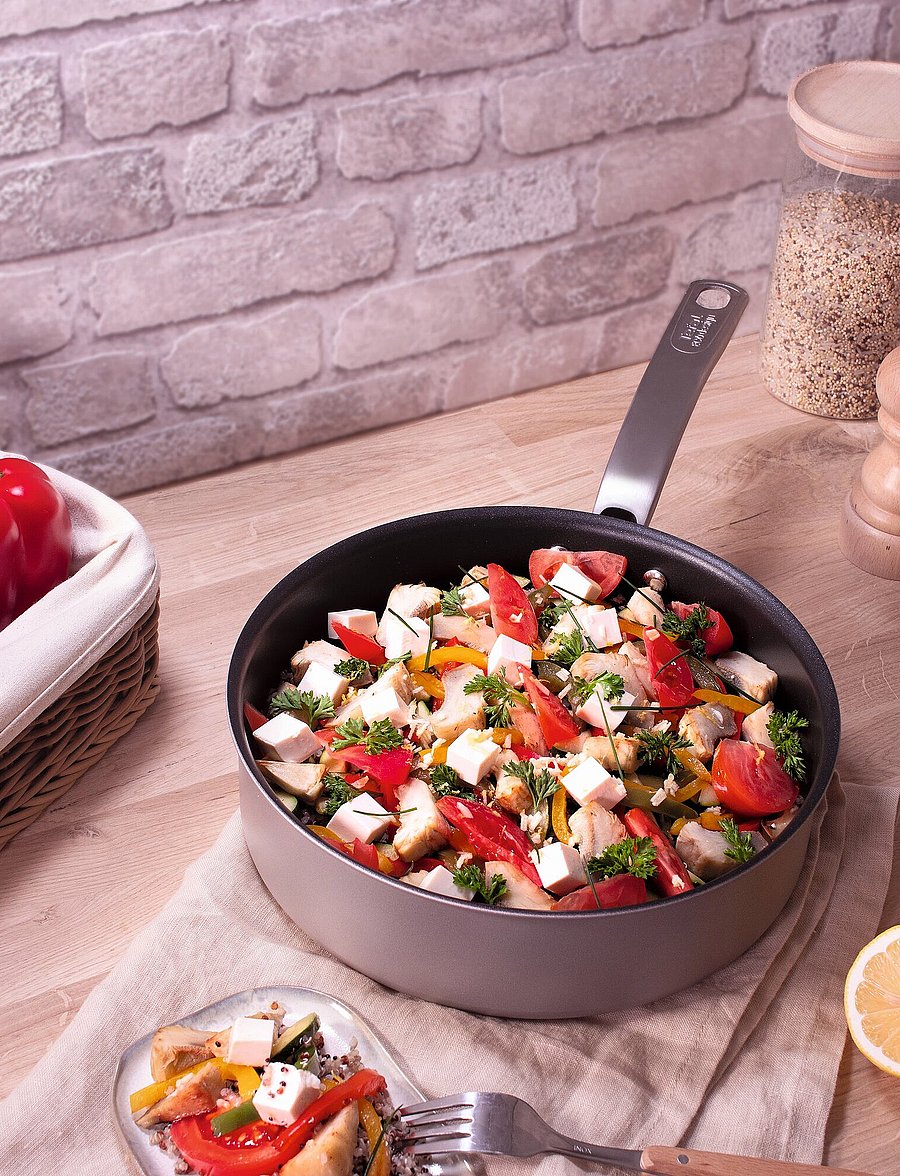 Tefal - Impact Sautepan 24 cm w. lid Silver - silver - 5