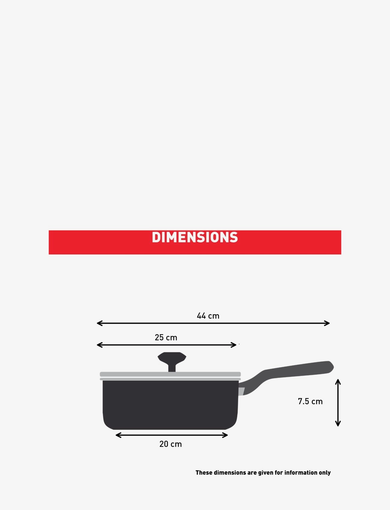 Tefal - Impact Sautepan 24 cm w. lid Silver - silver - 3