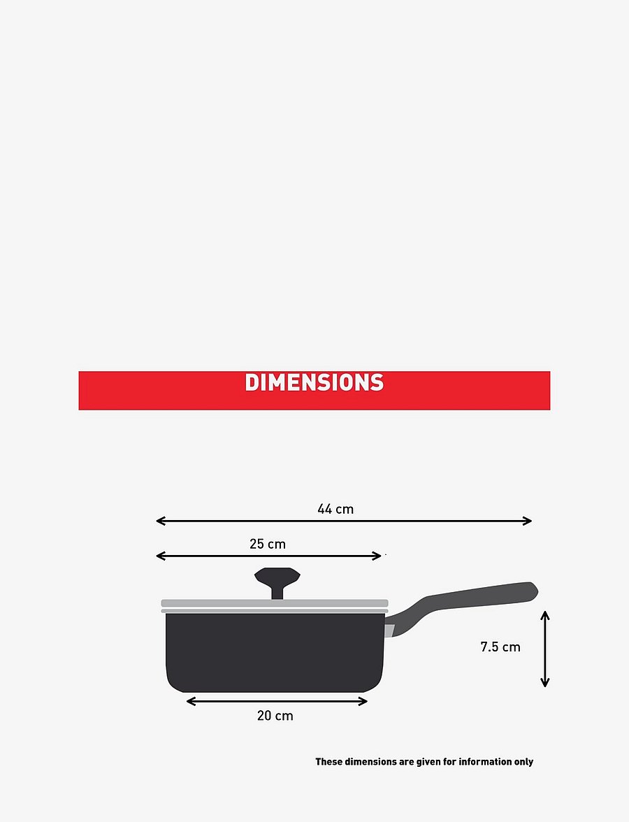 Tefal - Impact Sautepan 24 cm w. lid Silver - silver - 3