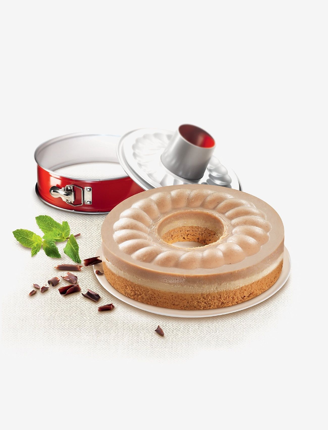 Tefal - Delibake Springform Combi Round 26 cm - red - 1