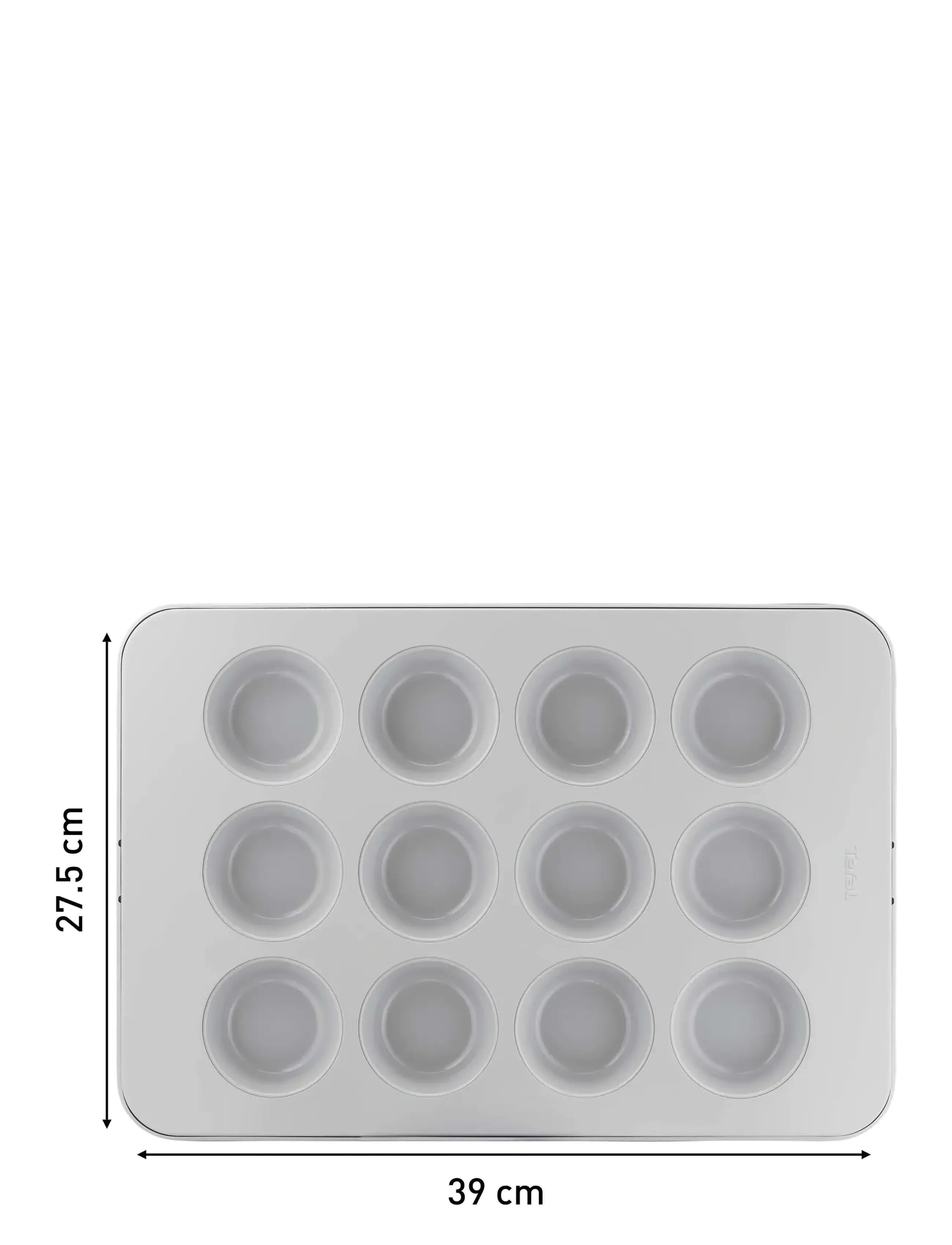 Tefal - Ceramik 12 muffins 39x27,5cm - cupcake & muffinformen - grey / turqouise - 1