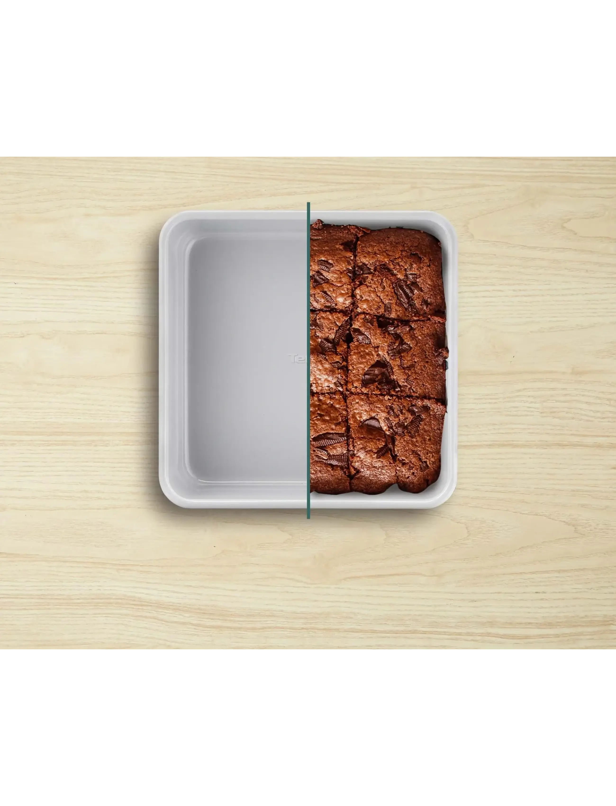 Tefal Ceramik Square Cake 20Cm, One Size, Baking Tins, Blau - Cookies- & Homeware