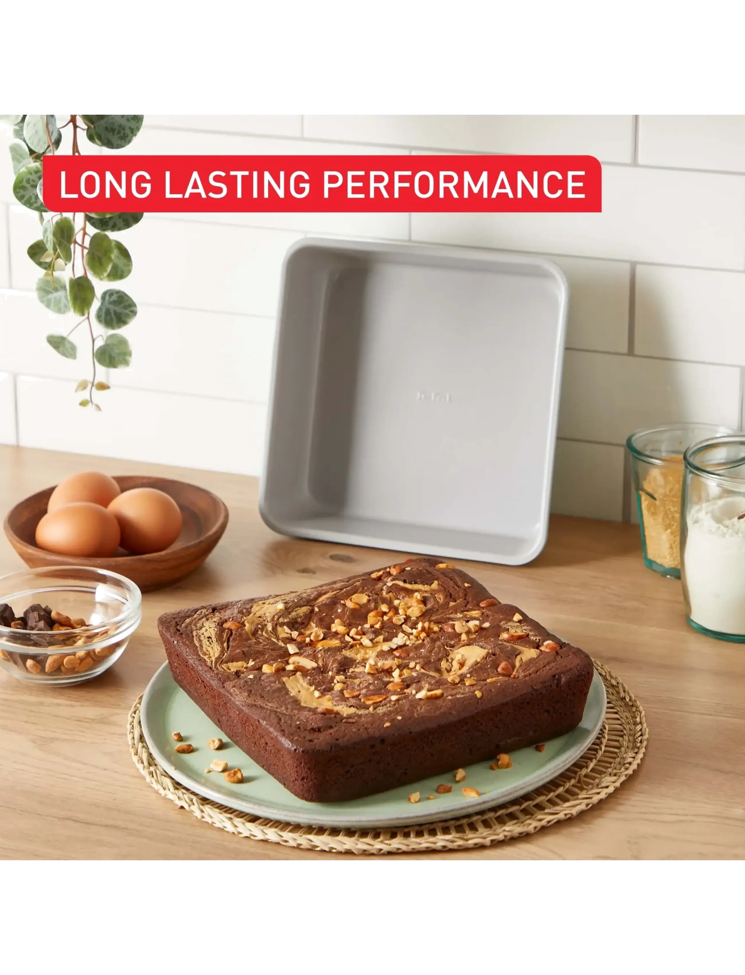 Tefal - Ceramik Square Cake 20cm - keks- & kuchenformen - grey / turqouise - 5