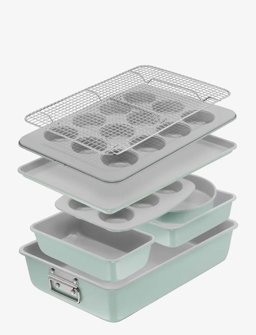 Tefal - Ceramik Loaf pan 23cm - keks- & kuchenformen - grey / turqouise - 3