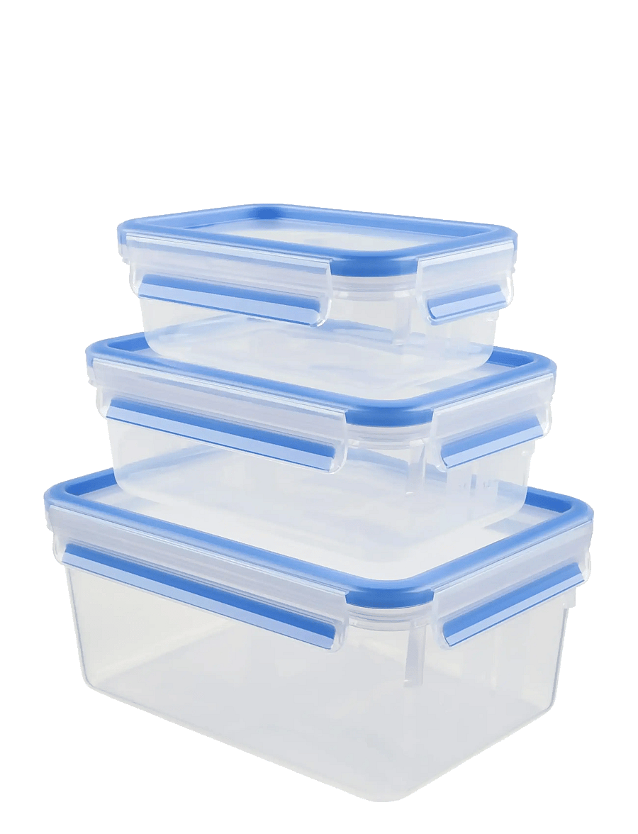 Tefal - MasterSeal FRESH box 3pcs 0,55/1,0/2,3 l. - lõunasöögikarbid ja toidumahutid - transparent - 1