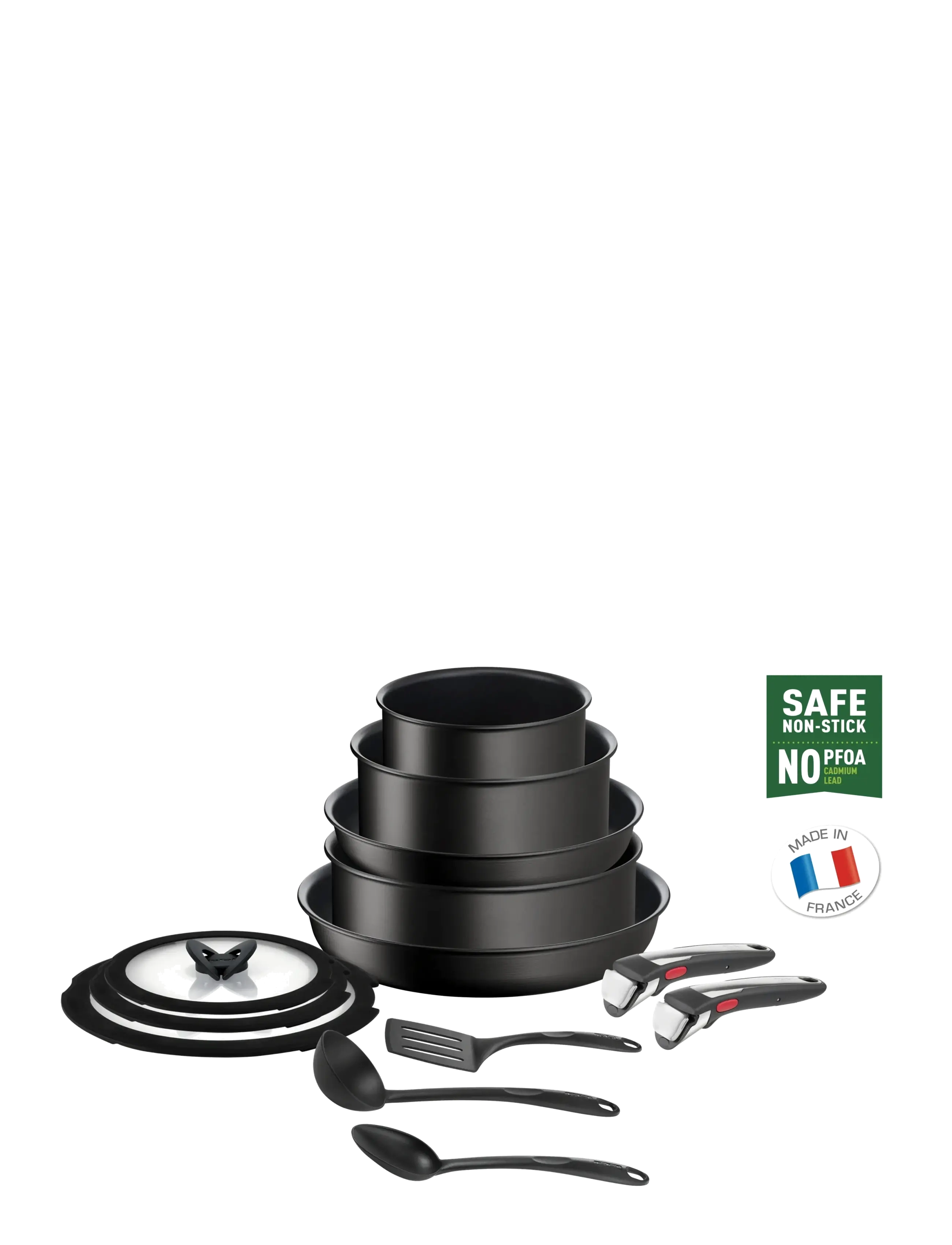 Tefal Ingenio Unlimited ON 13 pcs set - Køkken - BLACK / black