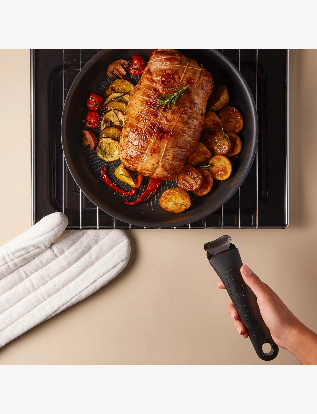 Tefal - Ingenio Eco resist Frypan - pannas un kastroļi - black - 3