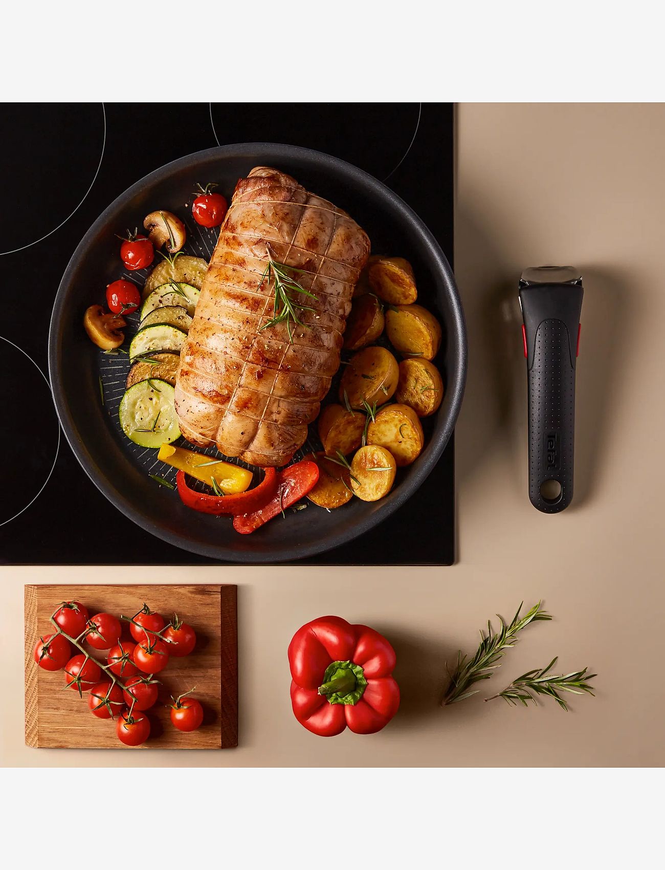 Tefal - Ingenio Eco resist Frypan - stegepander - black - 4