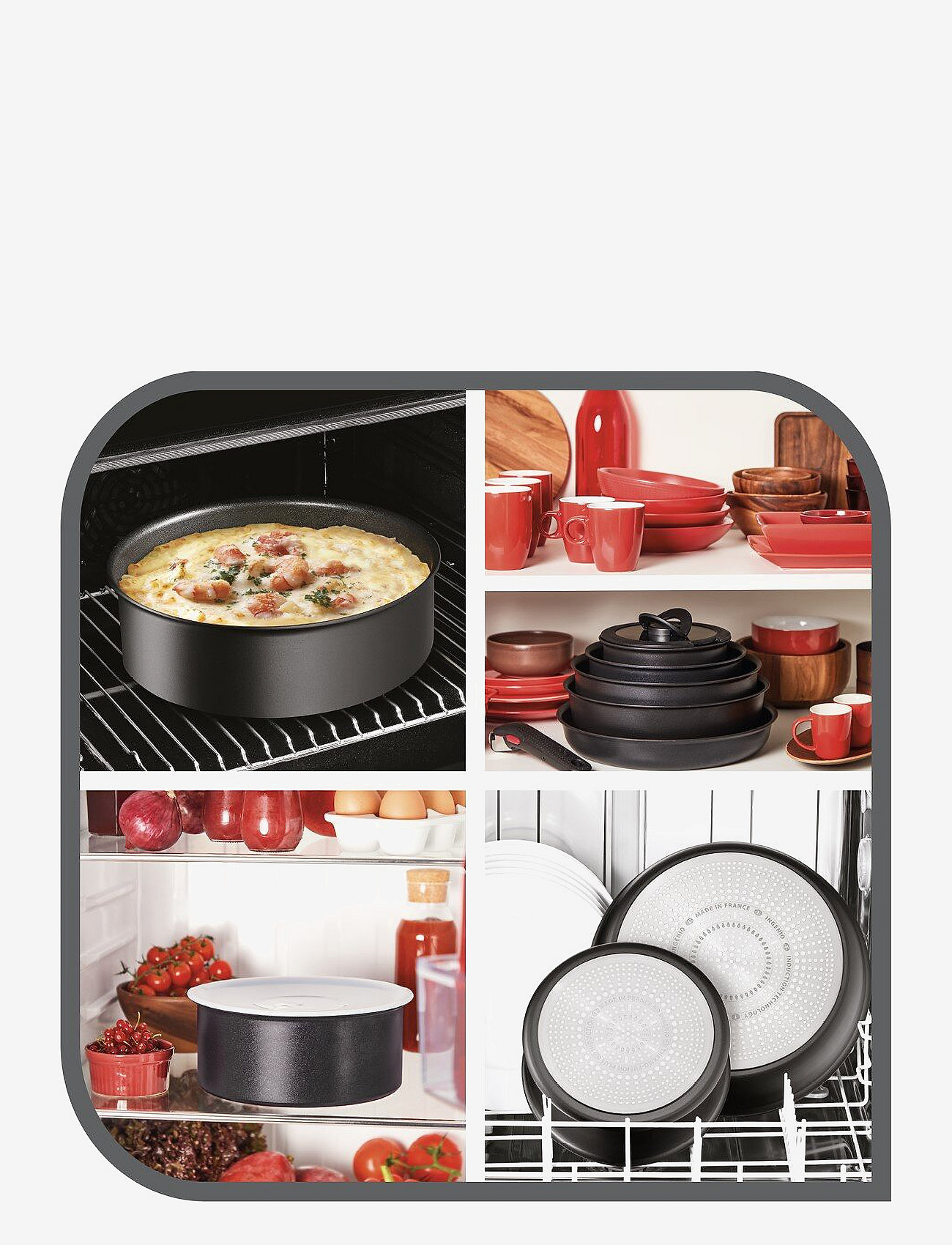 Tefal - Ingenio Eco resist Frypan - osta hinna alusel - black - 3