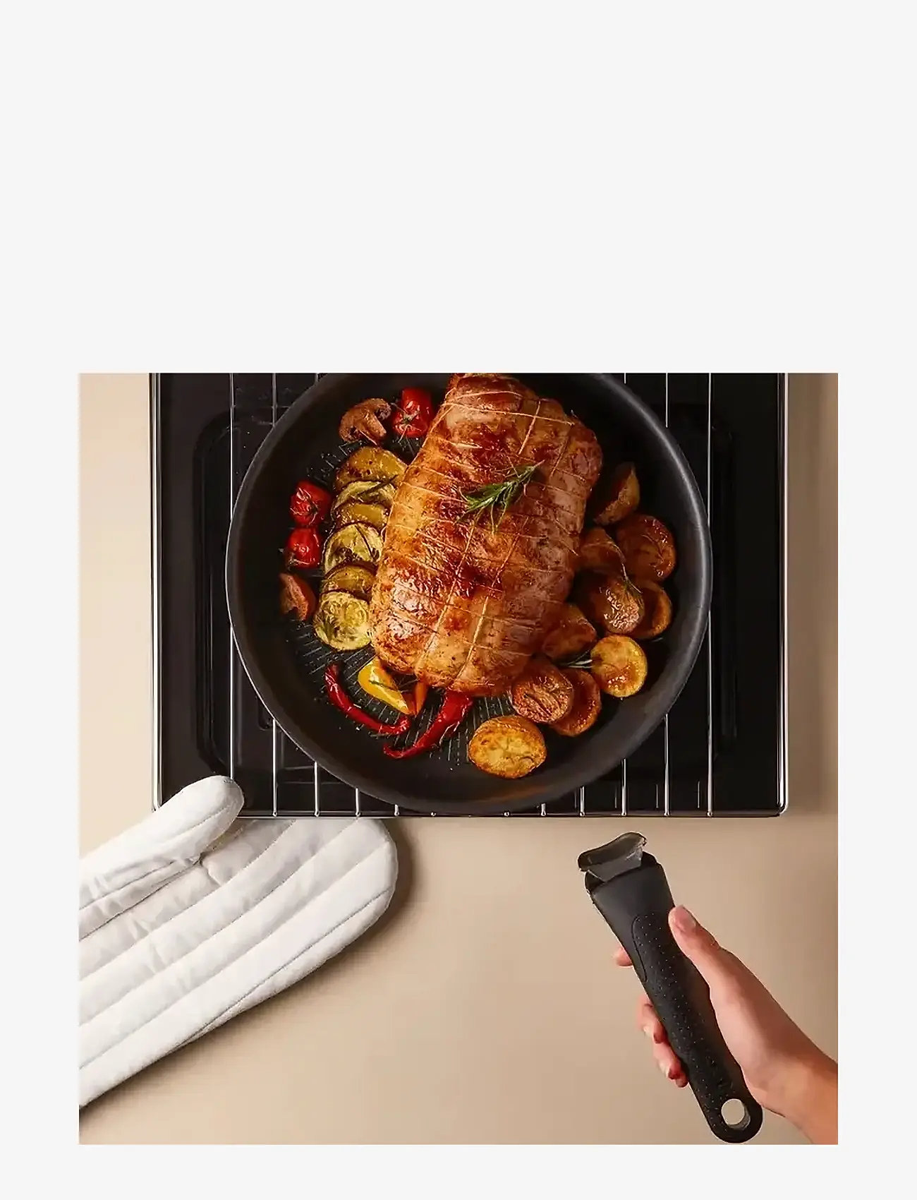 Tefal - Ingenio Eco resist Wokpan 28 cm Black - köp efter pris - black - 2