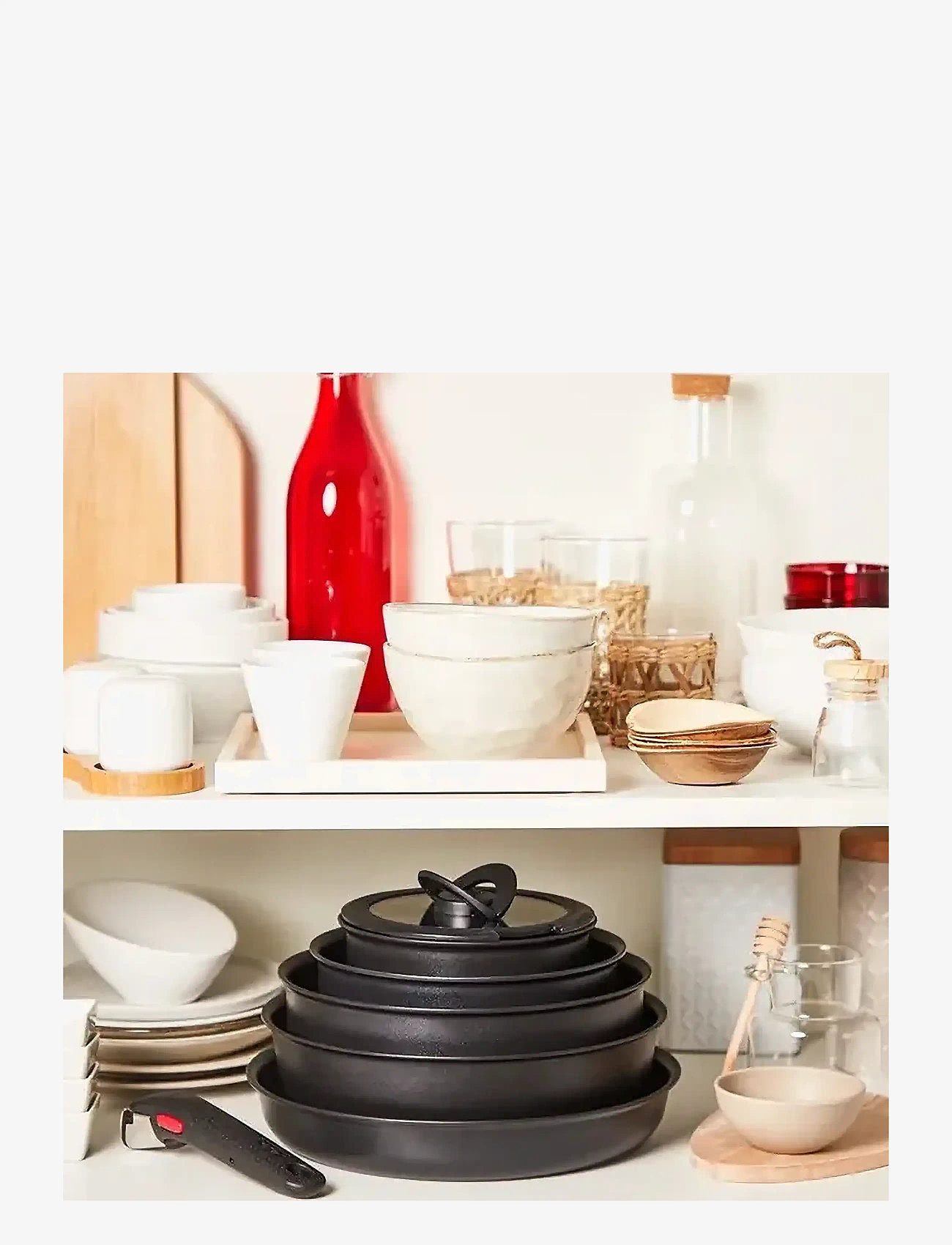 Tefal - Ingenio Eco resist Wokpan 28 cm Black - köp efter pris - black - 3