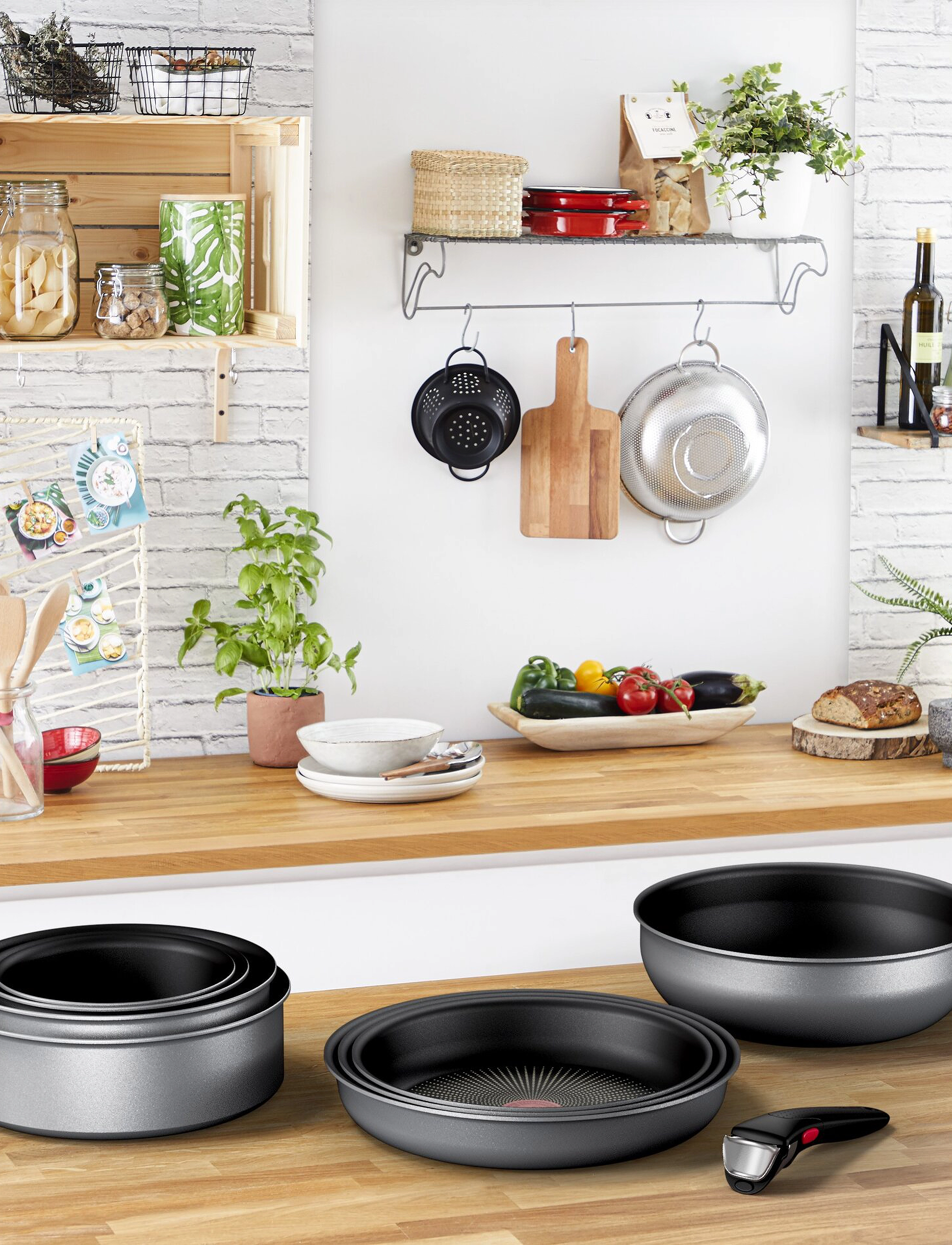 Tefal Ingenio Daily Chef On 8 Pcs Set, One Size, Pots & Pans, Grau - Saucepan Sets, Homeware