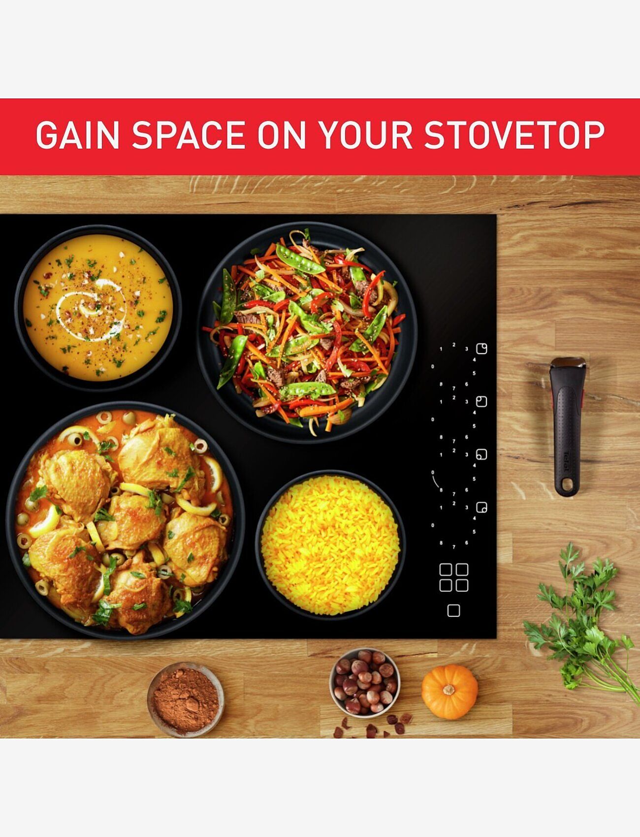 Tefal - Ingenio Unlimited Frypan 3 pcs set Black (24 and 28 cm) - patelnie - black - 5