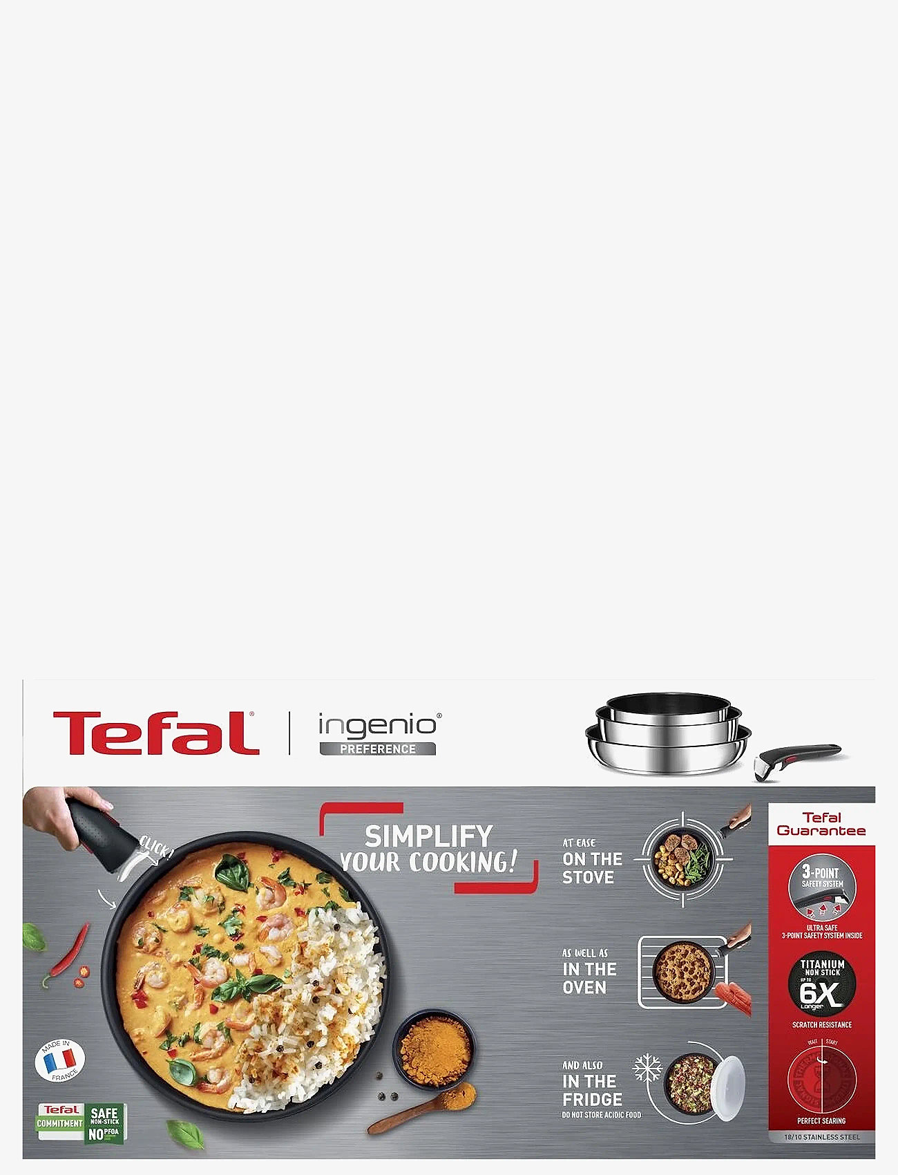 Tefal - Ingenio Preference Frypan 28 cm - bratpfannen - stainless steel - 2