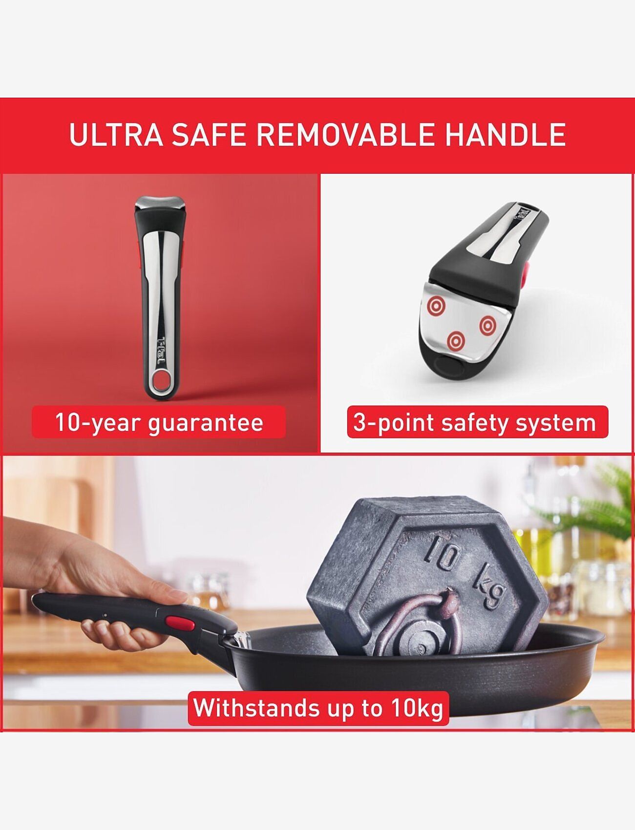 Tefal - Ingenio Preference Frypan 28 cm - bratpfannen - stainless steel - 3