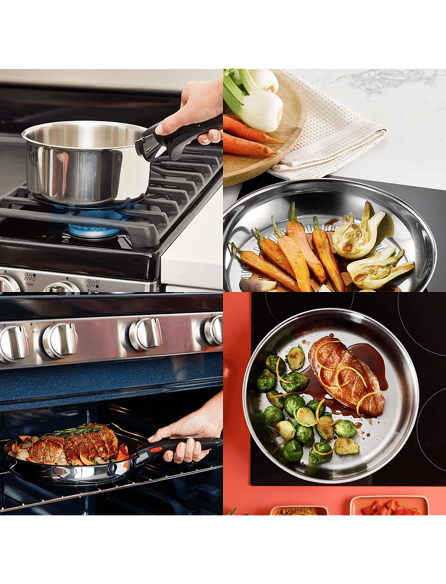 Tefal - Ingenio Preference Frypan 28 cm - bratpfannen - stainless steel - 3