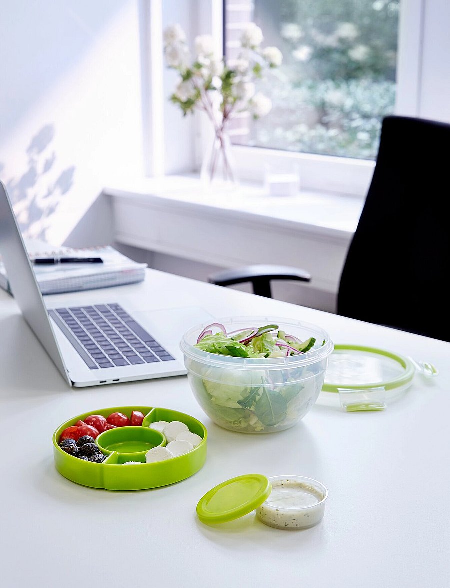 Tefal - MasterSeal TO GO salad bowl XL - lõunasöögikarbid ja toidumahutid - green - 0