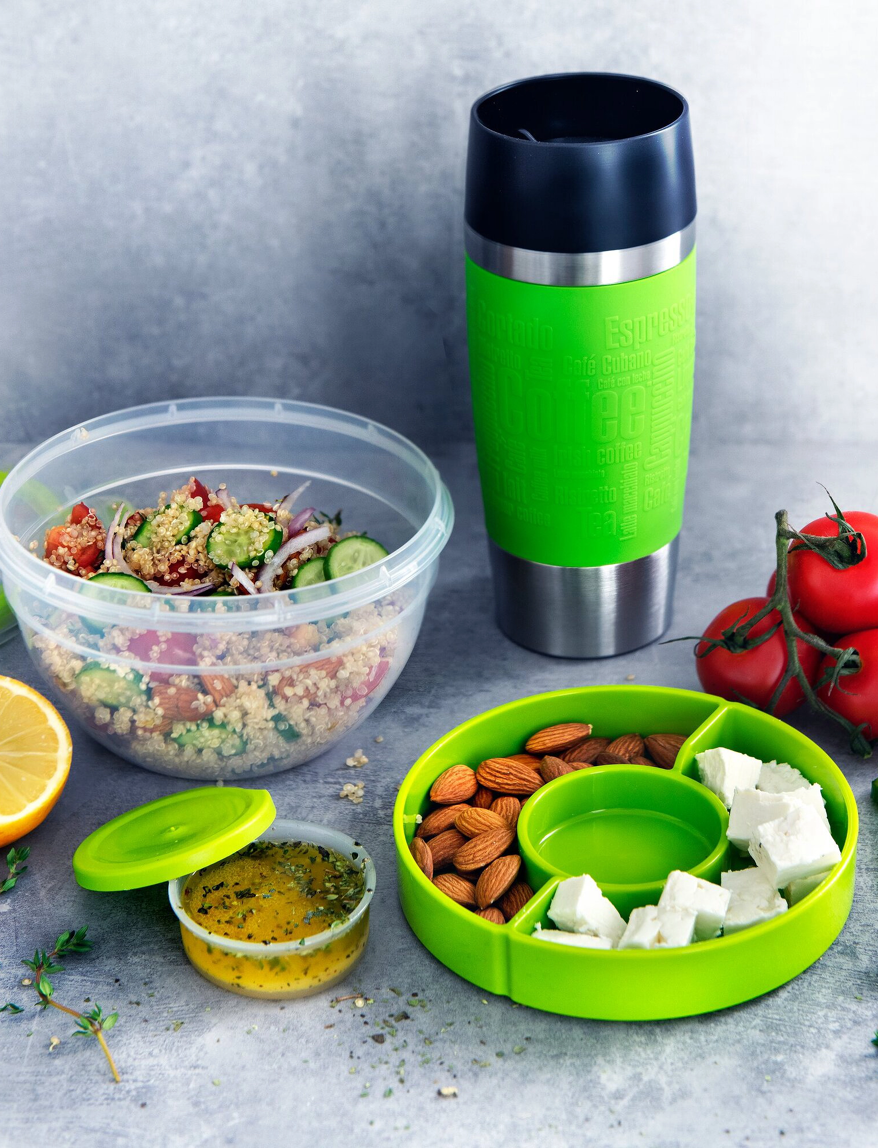 Tefal - MasterSeal TO GO salad bowl XL - lunch boxes & food containers - green - 3