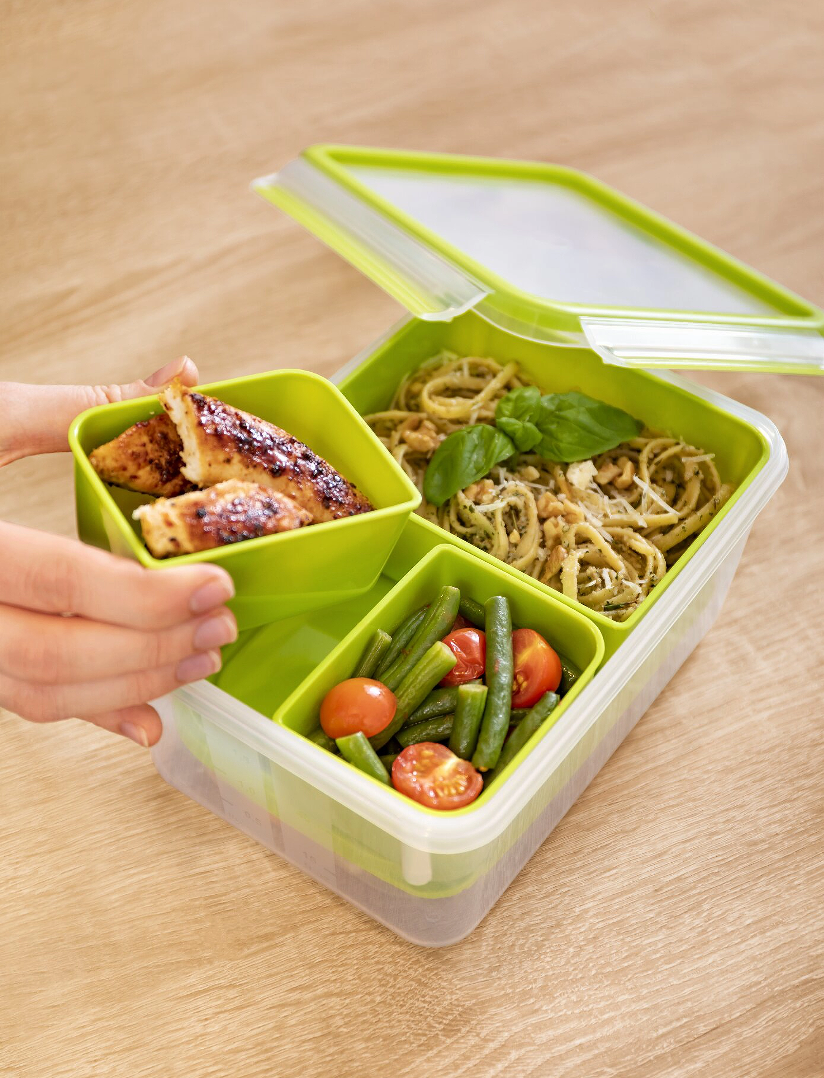 Tefal - MasterSeal TO GO Lunchbox XL 1,6 l. - green - 2