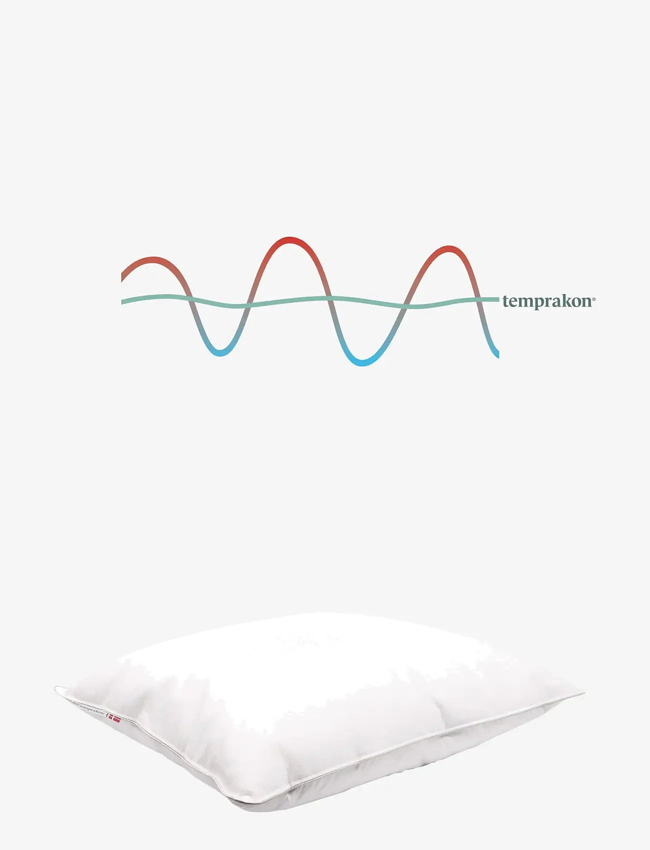 Temprakon - Temprakon 3-champer pillow - hovedpuder - white - 0