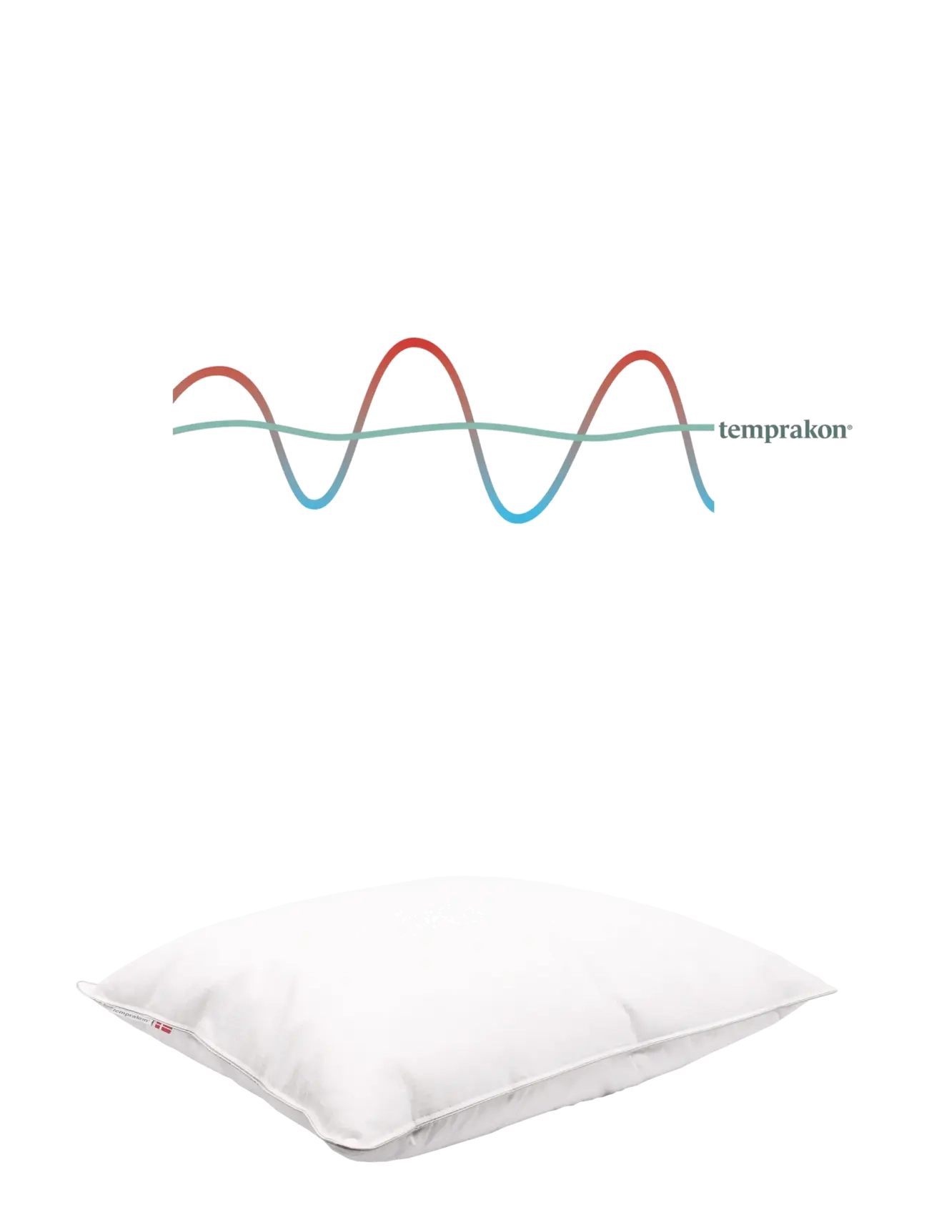 Temprakon Temprakon 3-champer pillow - Tekstiler - WHITE / white