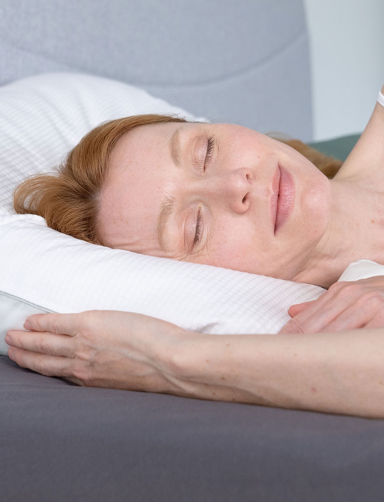 Temprakon - Temprakon 3-champer pillow - hovedpuder - white - 2