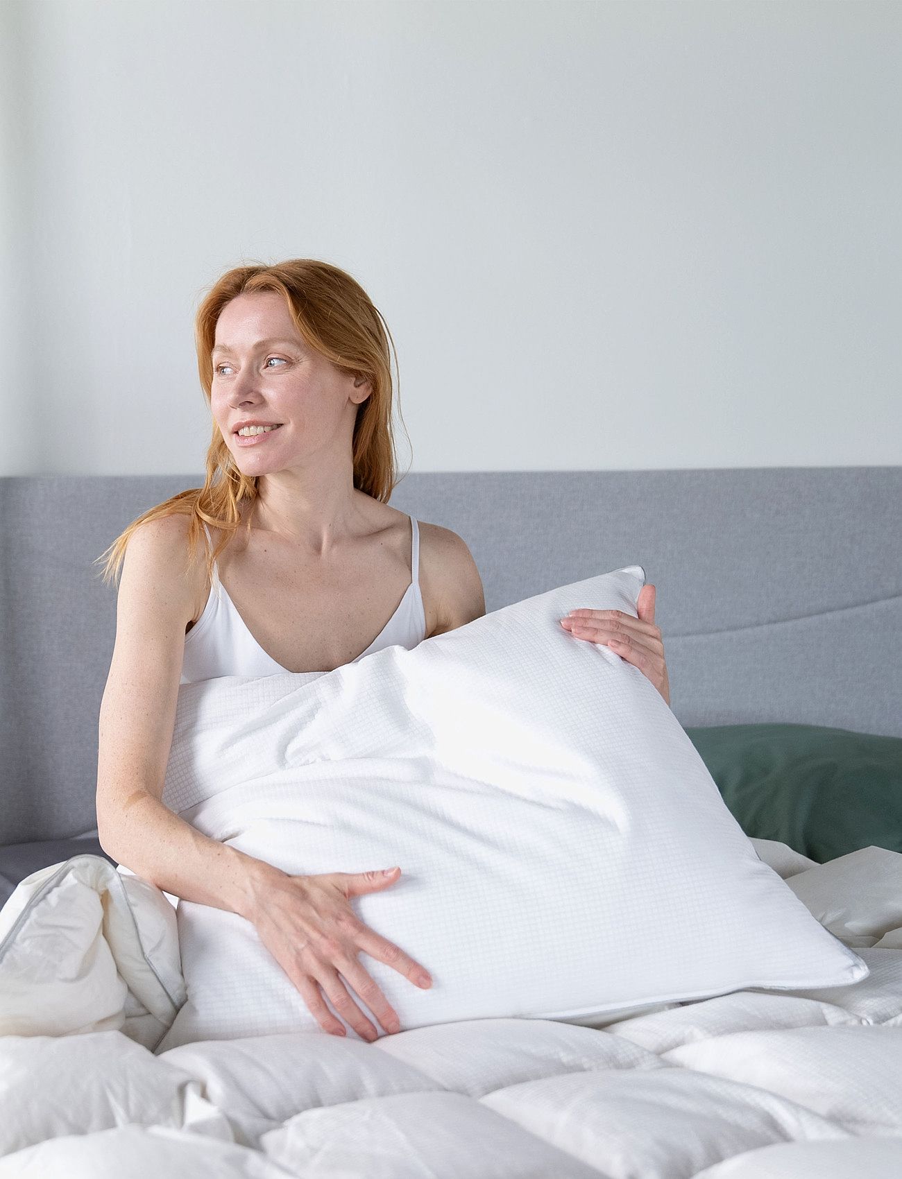 Temprakon - Temprakon 3-champer pillow - hovedpuder - white - 3