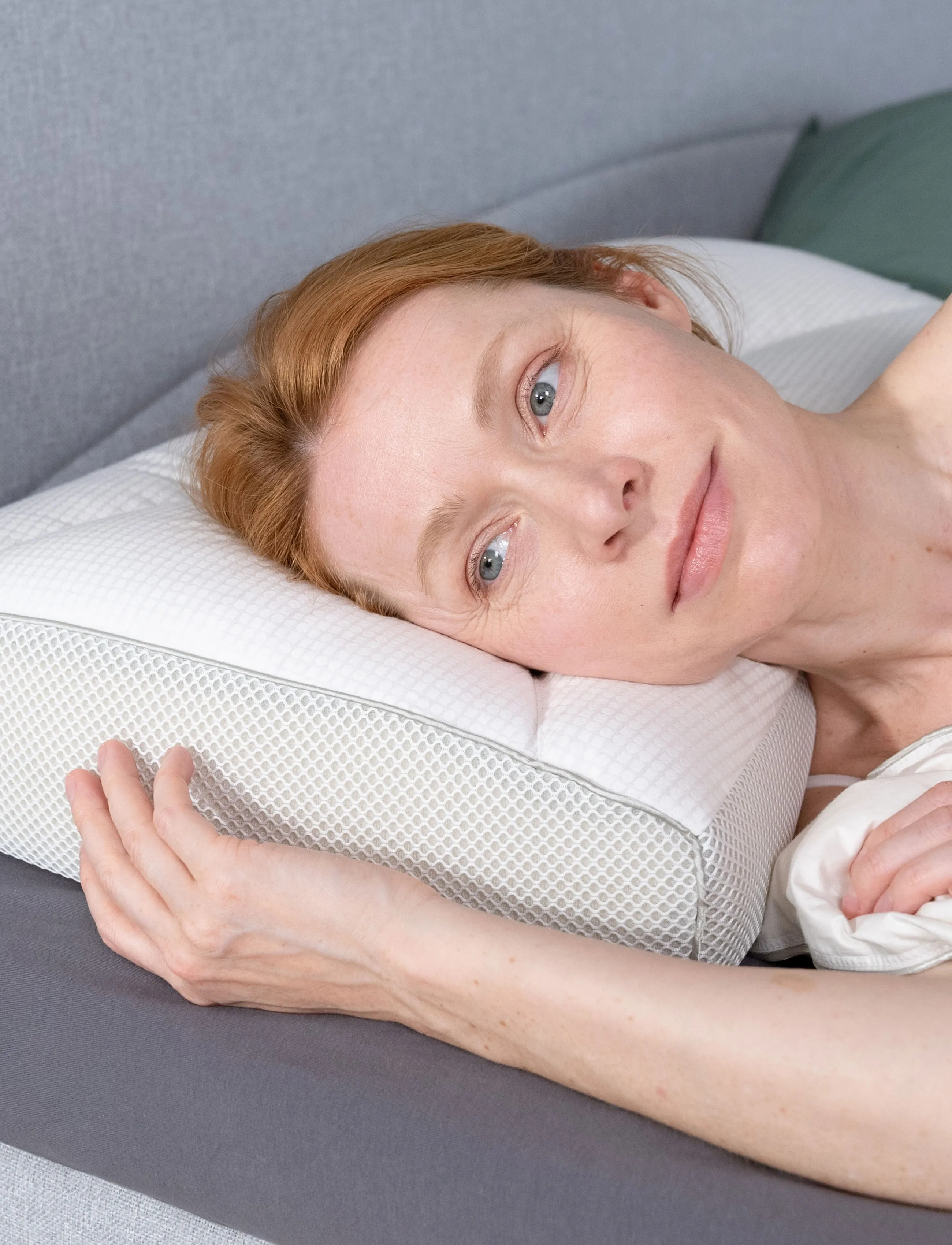 Temprakon Temprakon X Pillow, 38X59 cm, White, Sengetekstiler > Puder, Unisex