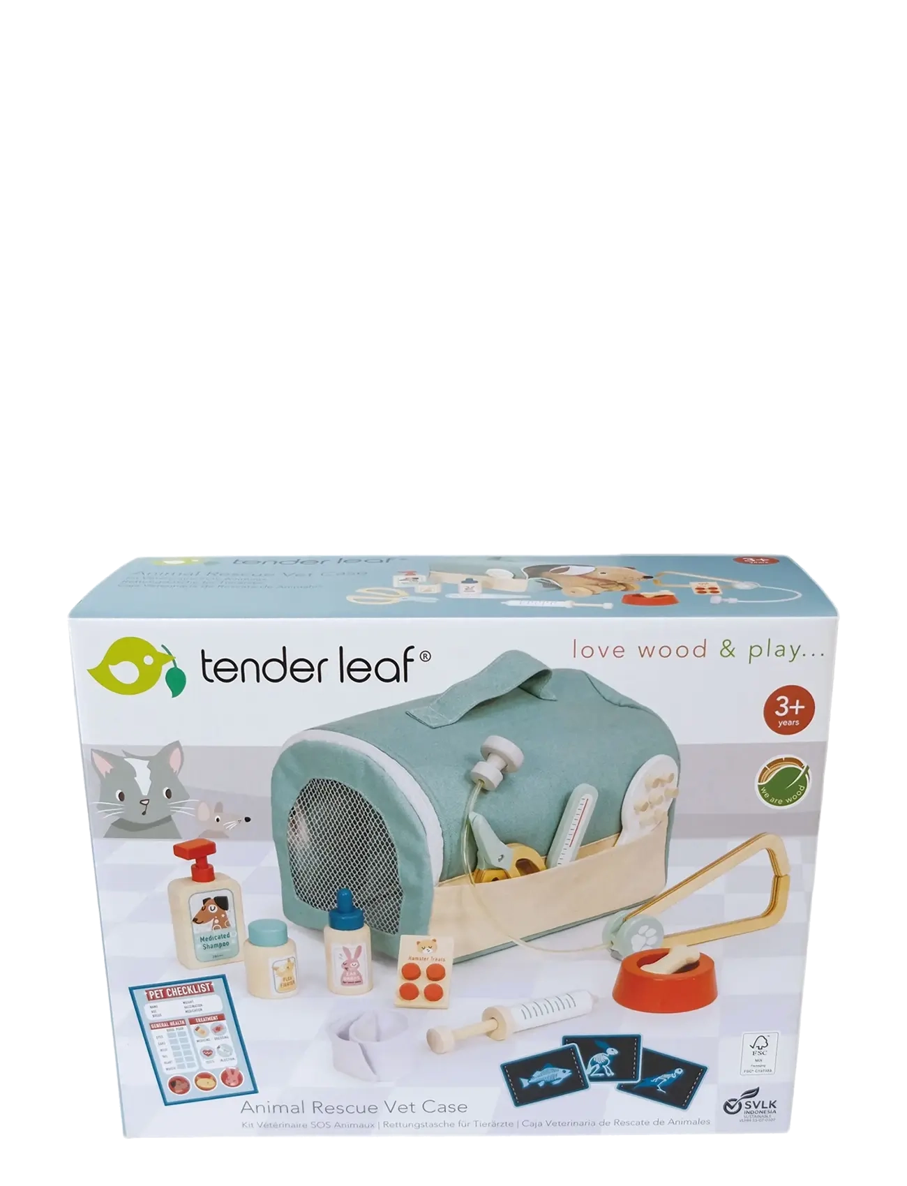 Tender Leaf - Animal Rescue Vet Case - bērnu ārsta komplekts - green - 2