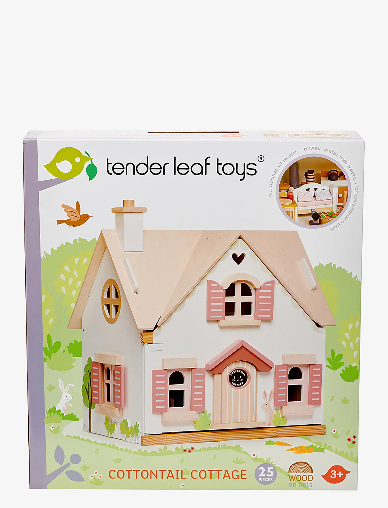 Tender Leaf - Dollhouse with Furniture - Cottontail Cottage - multi - 4