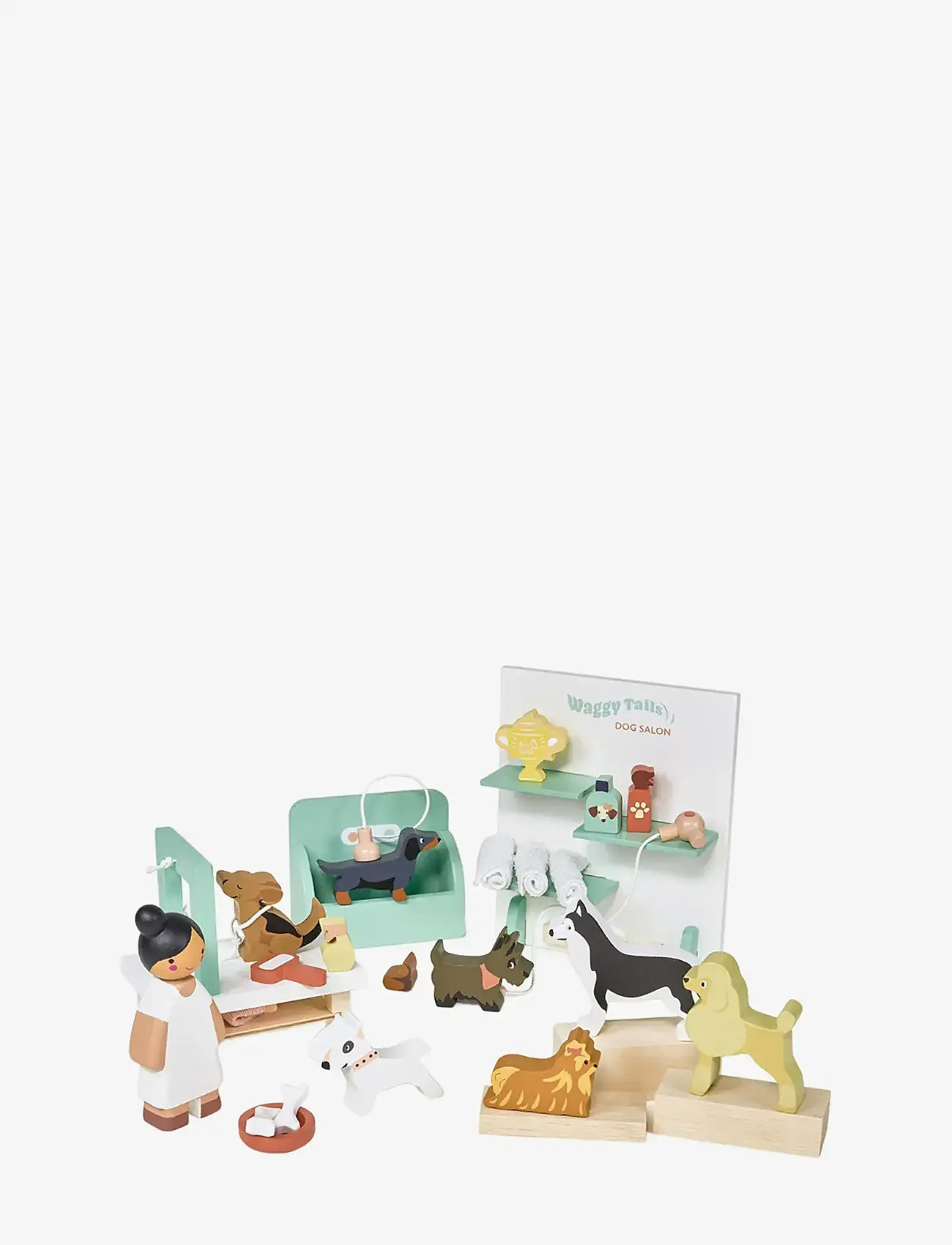 Tender Leaf - Dollhouse Set - Waggy Tails Dog Salon - lekset - green - 1
