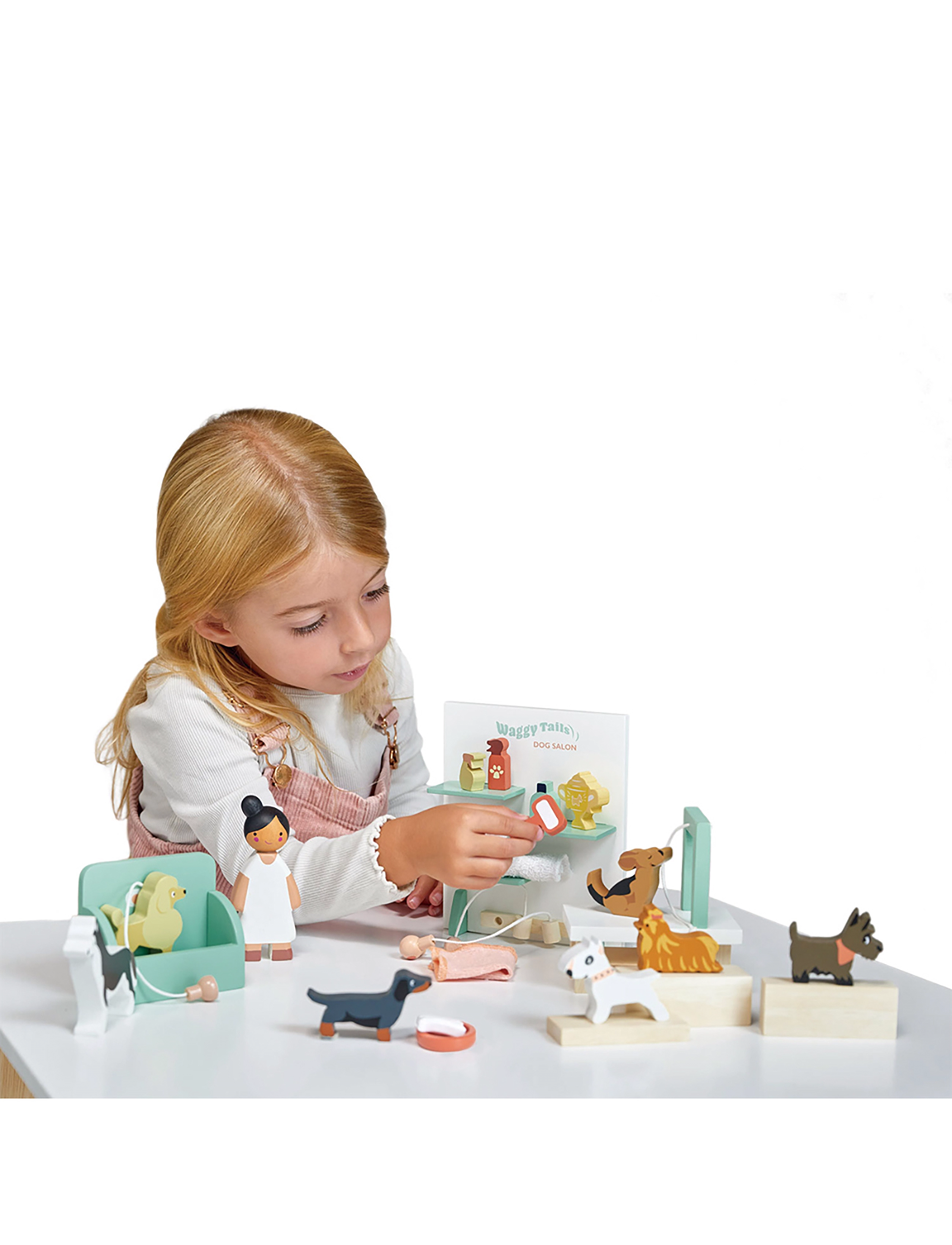 Tender Leaf Dollhouse Set Waggy Tails Dog Salon, Børn, Play Sæt, Multi/mønstret, Str: ONE SIZE
